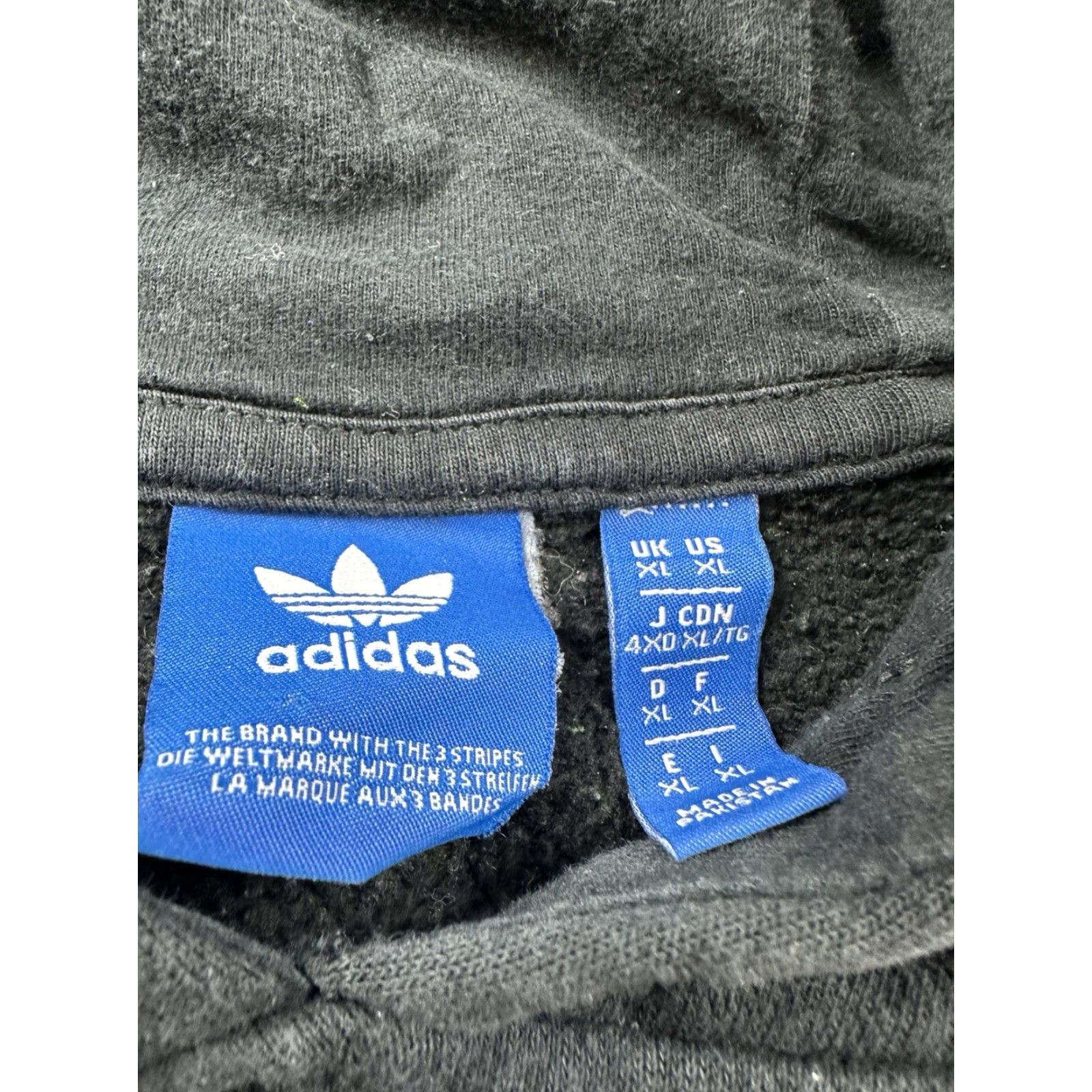 Adidas VINTAGE Adidas Hoodie Sweatshirt Men XL Black Long Sleeve Pullover Activewear Casual Size US XL / EU 56 / 4 - 4 Thumbnail