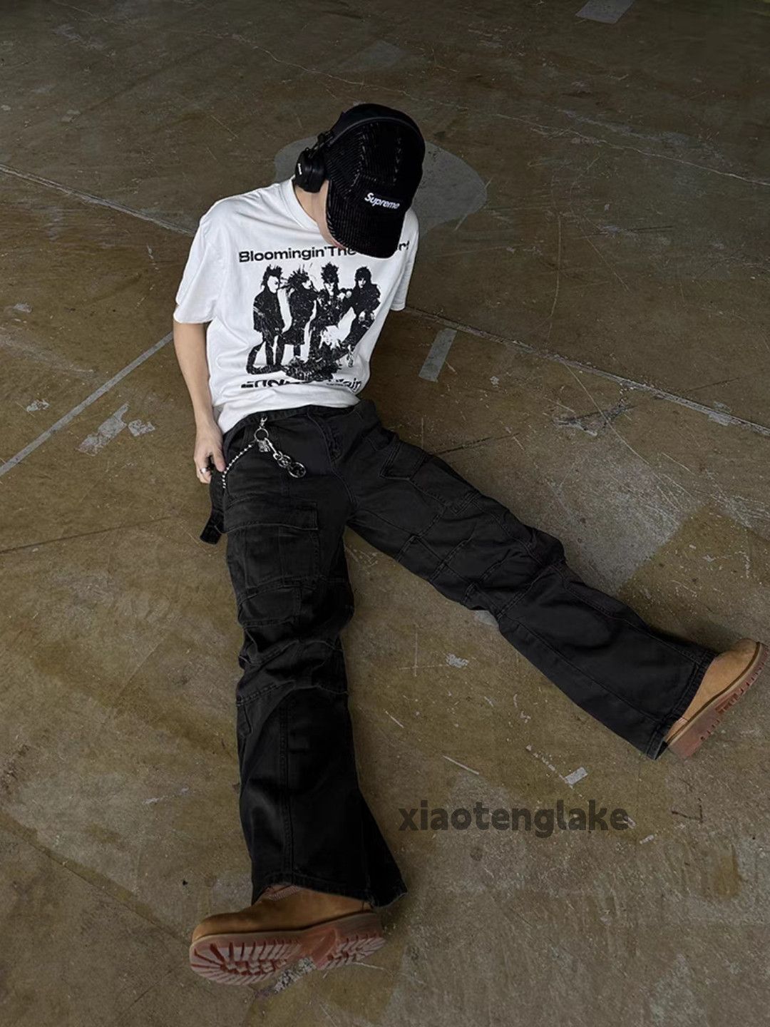 Japanese Brand × Vintage washed faded utility punk grunge bootcut cargo pants Size US 28 / EU 44 - 6 Thumbnail
