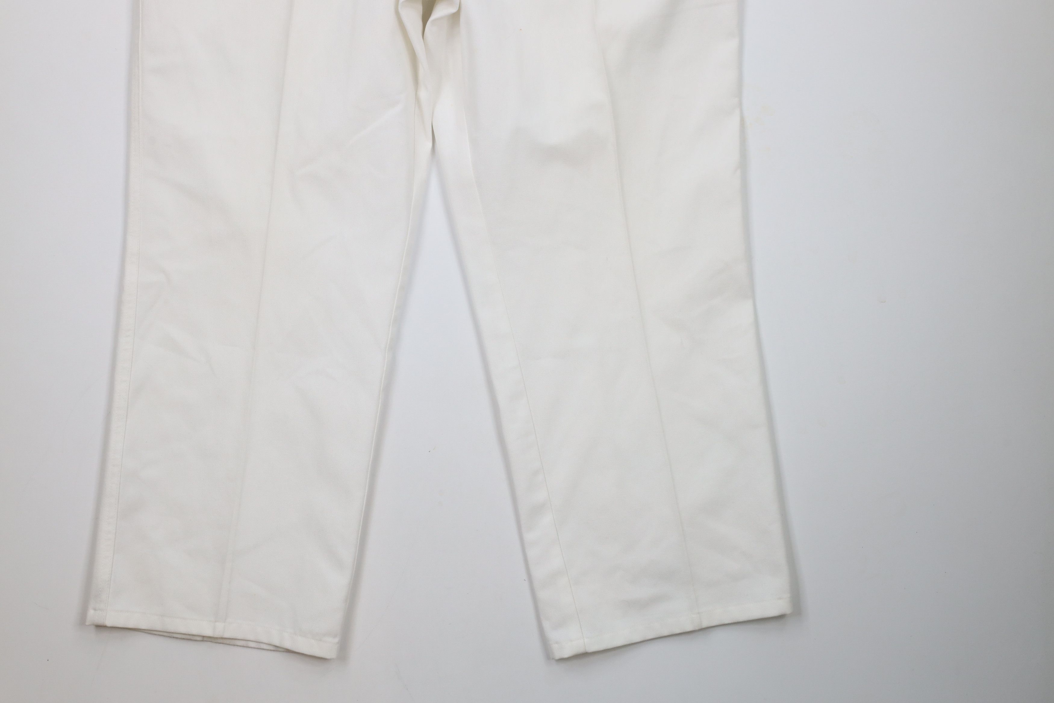 Vintage Vintage 90s Streetwear Wide Leg Chino Pants Trousers White Size US 38 / EU 54 - 4 Thumbnail