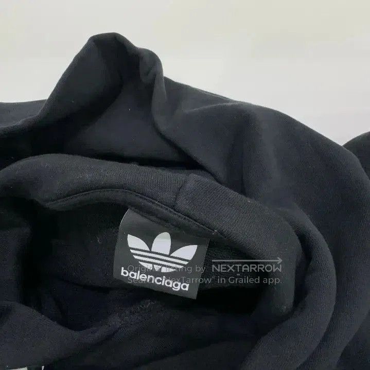 Balenciaga Balenciaga x Adidas Black Logo Hooded Sweatshirt. Size US M / EU 48-50 / 2 - 7 Thumbnail
