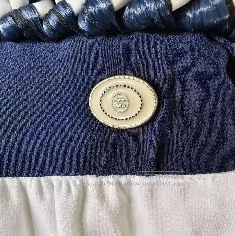 Chanel Chanel Women's Blue Dress with Unique Design . Size L / US 10 / IT 46 - 3 Thumbnail