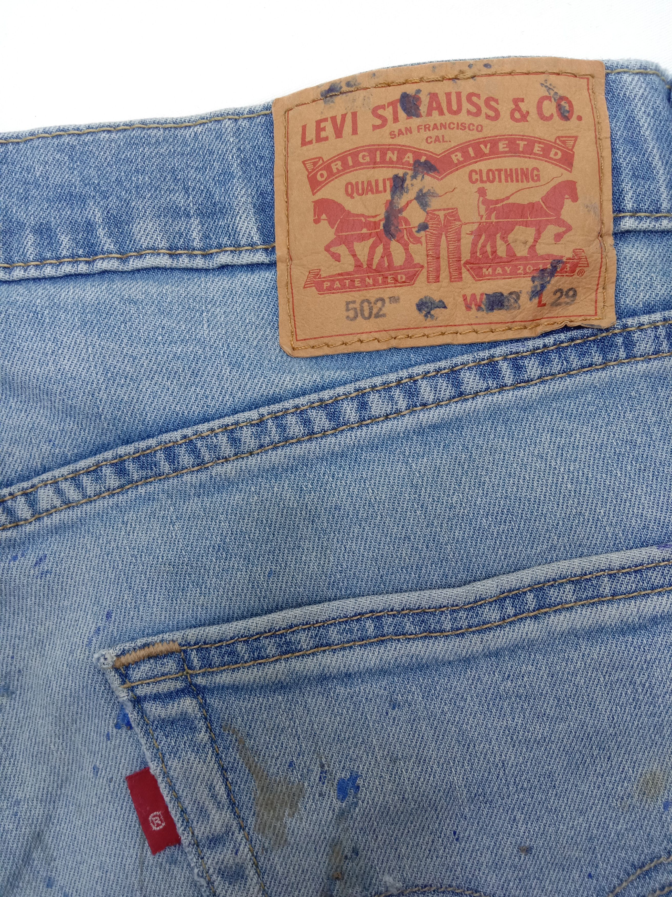 Levi's Vintage Levi's 502 Jeans Regular Taper Light Wash Denim Size US 32 / EU 48 - 14 Thumbnail