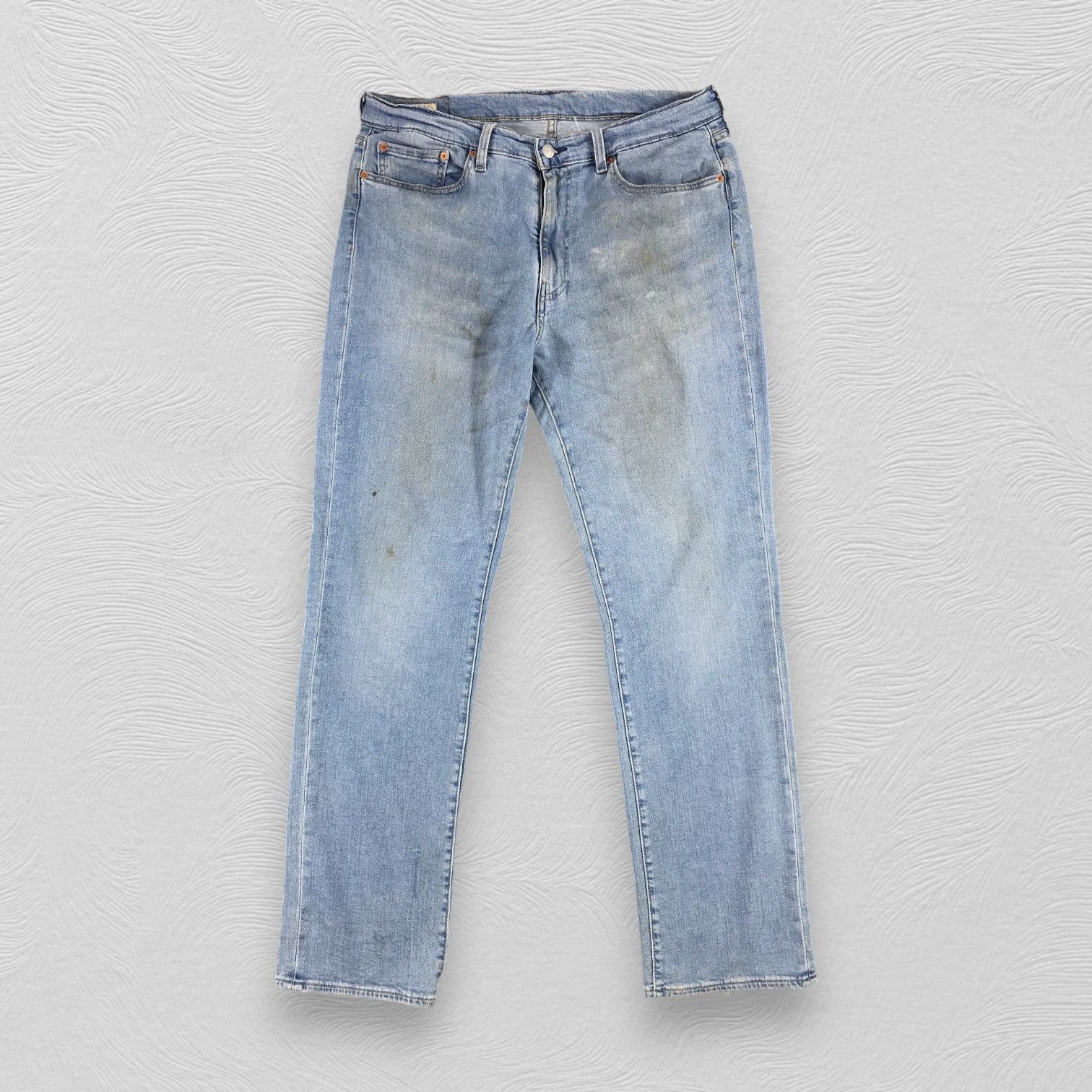 image of Levis 514 Jeans Dirty Faded Blue Wash Kj664, Men's (Size 36)