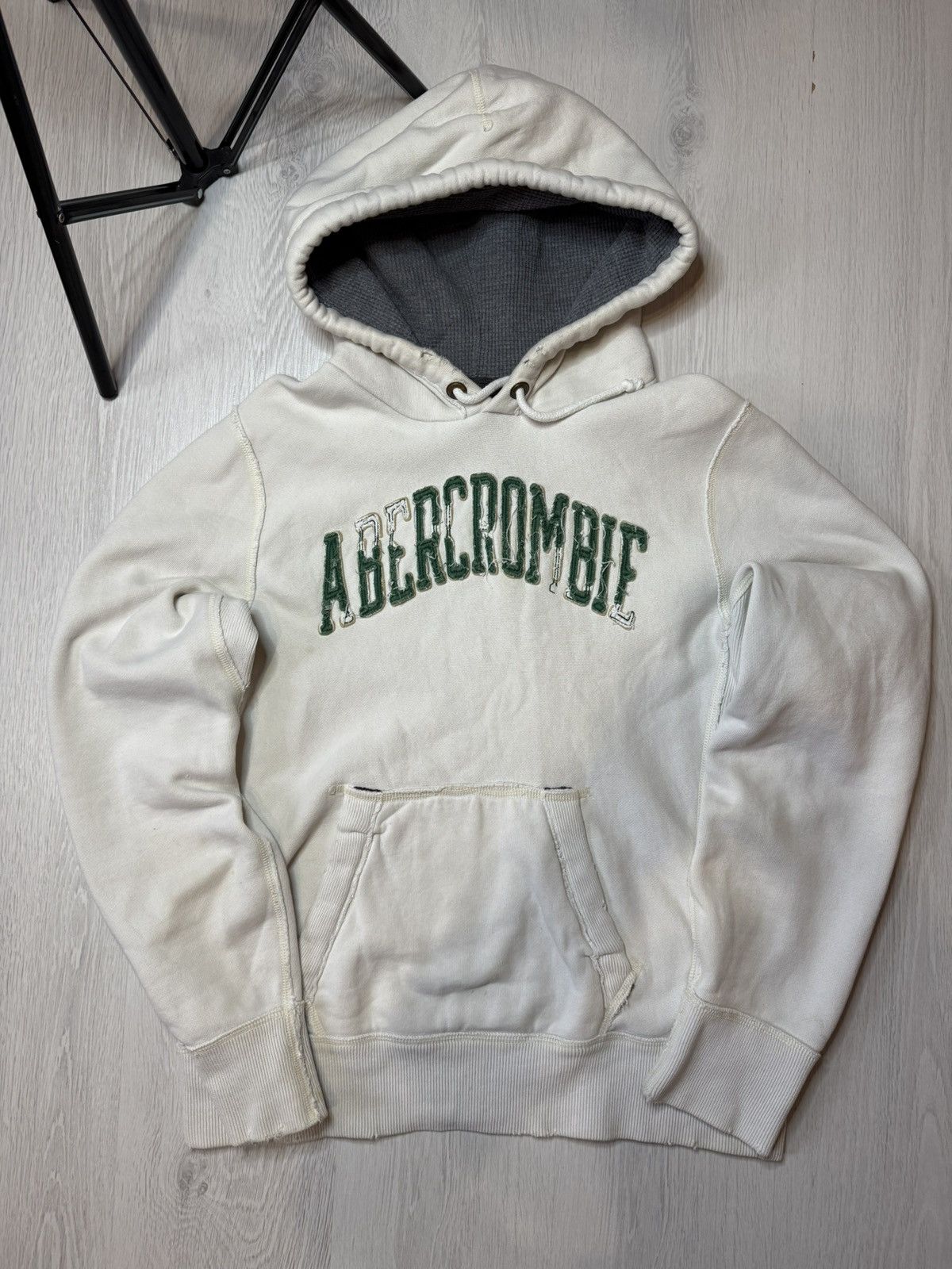 Abercrombie & Fitch Crazy Y2K Faded Thrashed Baggy Abercrombie & Fitch Hoodie m Size US M / EU 48-50 / 2 - 1 Thumbnail