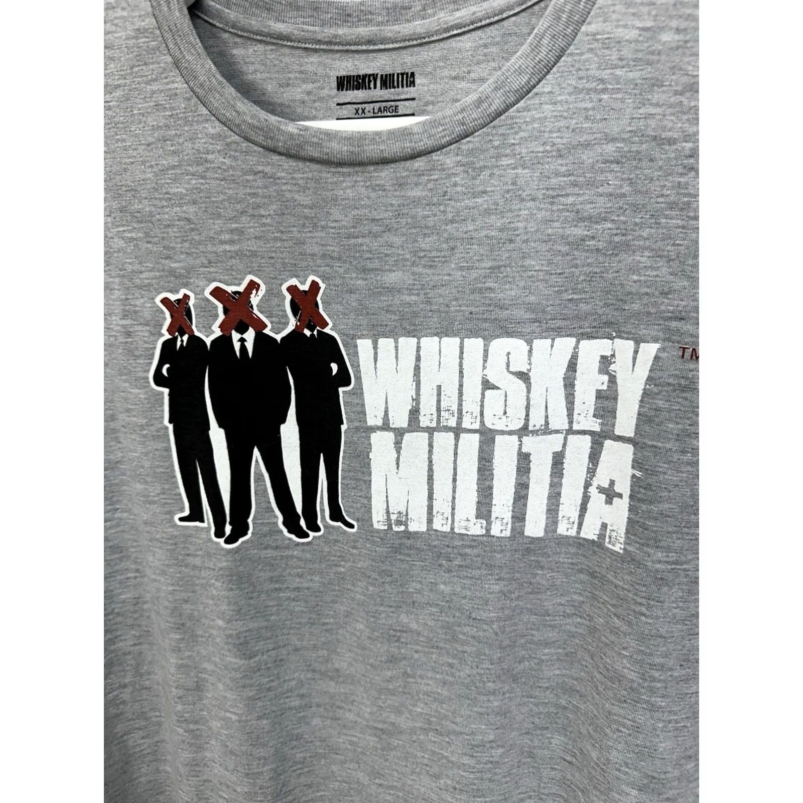Logo 7 Whiskey Militia T-Shirt Crew Neck Logo Gray XXL Men’s Size US XXL / EU 58 / 5 - 2 Thumbnail