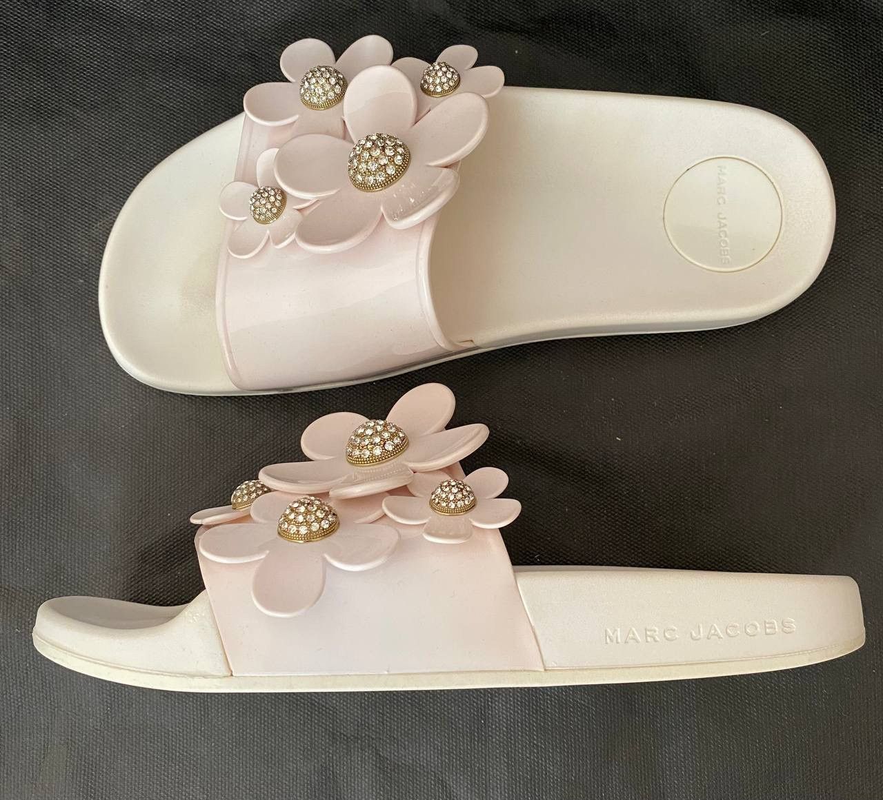 Marc Jacobs Marc Jacobs Daisy Pave Aqua Slide Size 38 Size US 8 / IT 38 - 4 Thumbnail