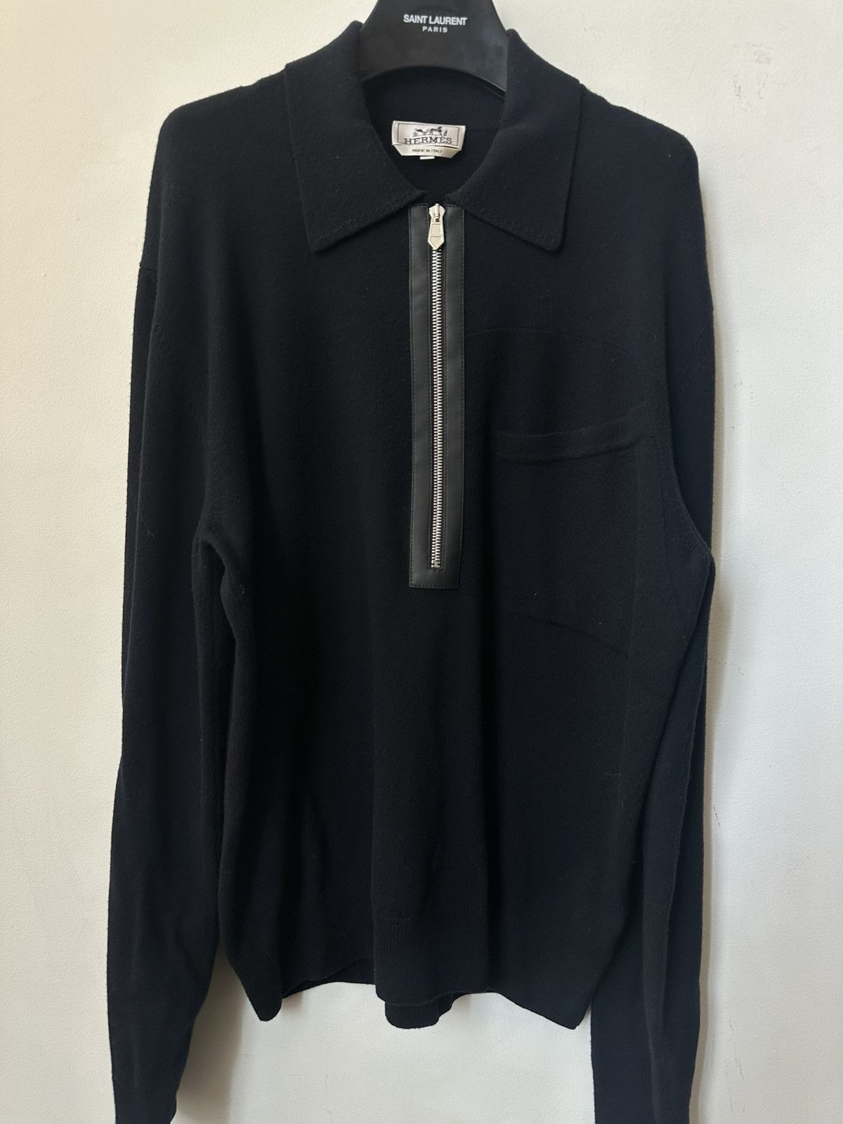 Hermes Hermes Leather Detail Zip Front Size US L / EU 52-54 / 3 - 1 Thumbnail