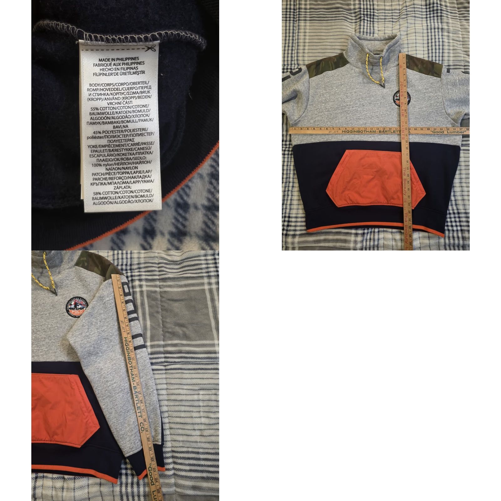 Polo Ralph Lauren Polo Ralph Lauren Transalaskan Expedition Pullover Grey Camo Terrain Mock Medium Sweatshirt Long Sleeve Camouflage Pockets Mens Size US M / EU 48-50 / 2 - 9 Thumbnail