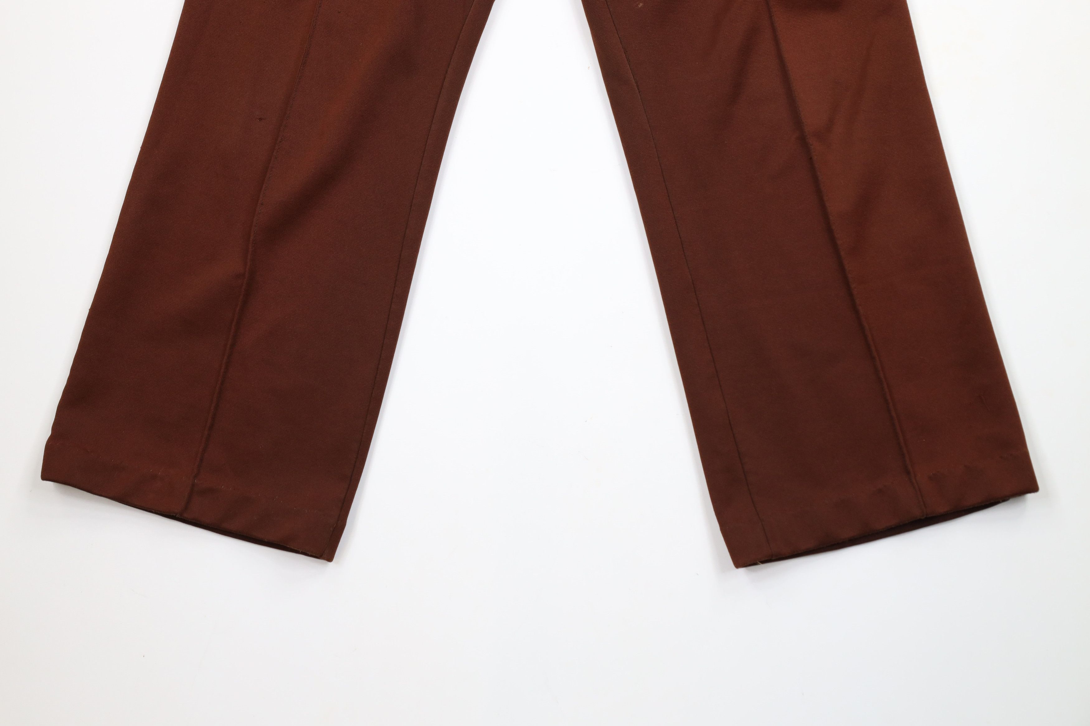 Vintage Vintage 70s Sun Faded Knit Bell Bottoms Pants Brown USA Size 38" / US 16 / IT 52 - 4 Thumbnail