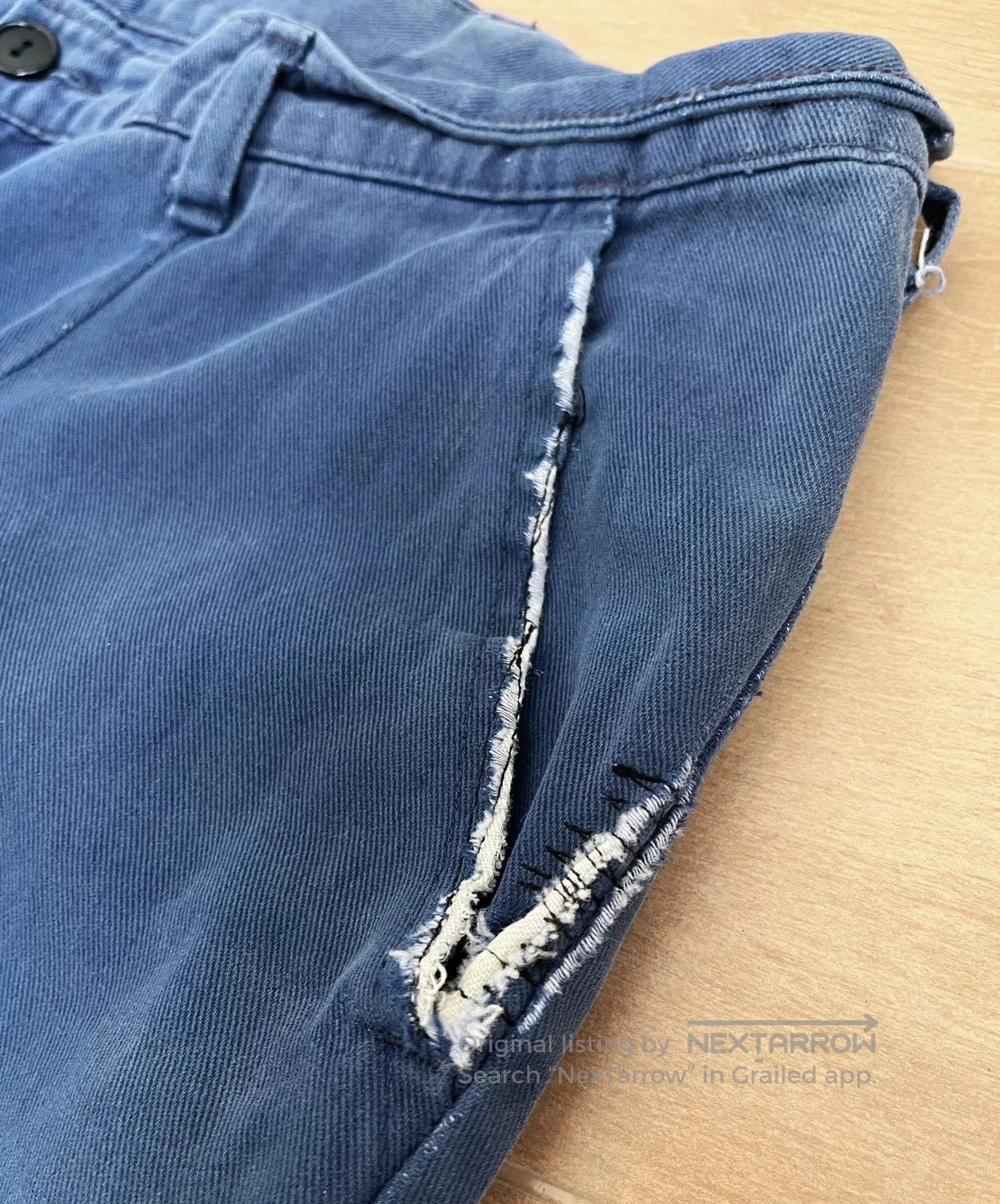 Vintage Vintage Blue Utility Pants with Patches. Size US 34 / EU 50 - 4 Thumbnail
