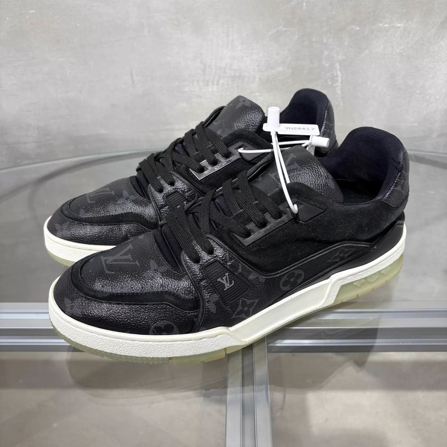 Louis Vuitton LV Trainer Black Monogram Men's UK7 41 Size US 8 / EU 41 - 2 Thumbnail