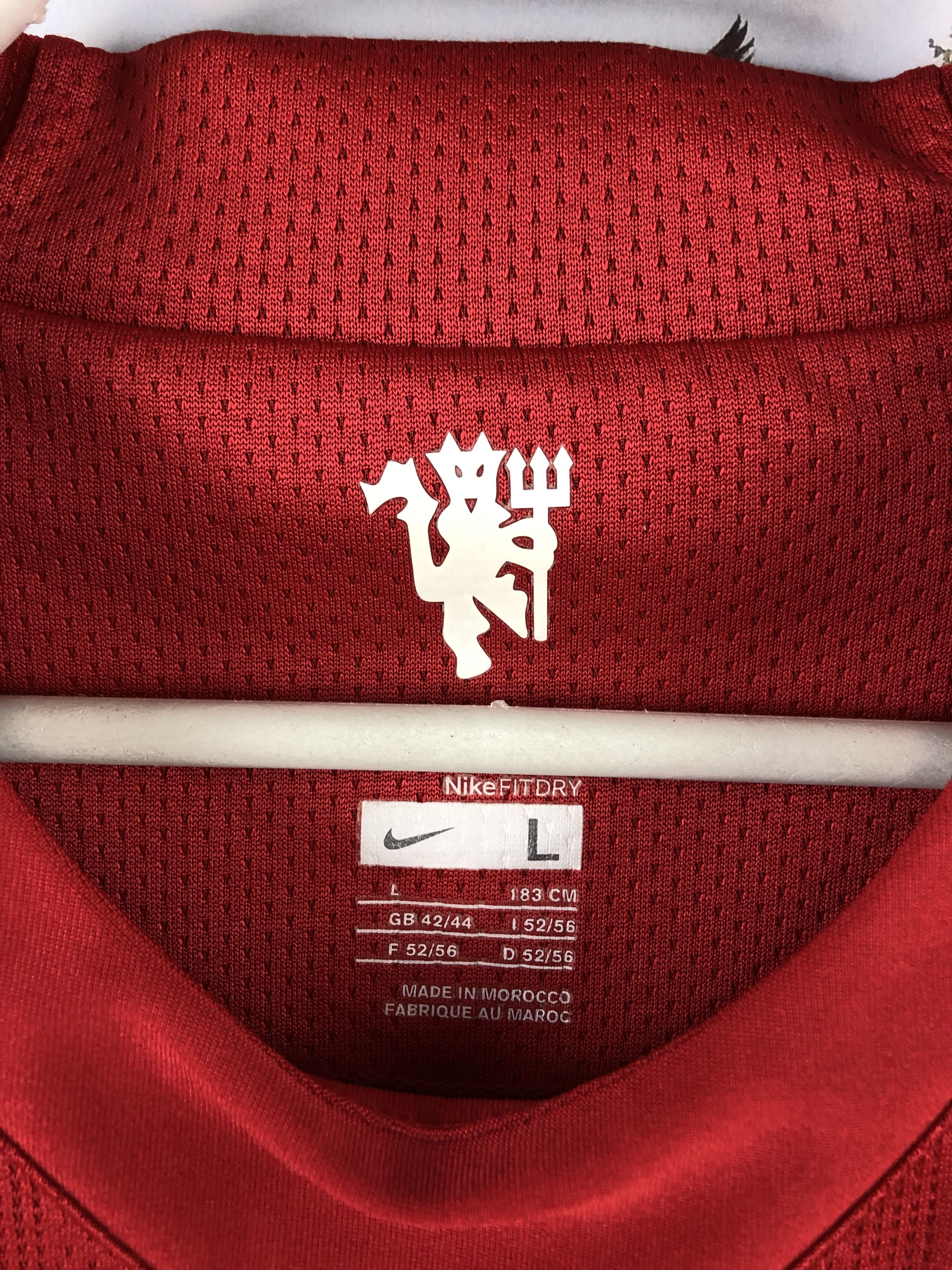 Nike Manchester United football shirt 2007 Nike Jersey Rare Size US L / EU 52-54 / 3 - 9 Thumbnail