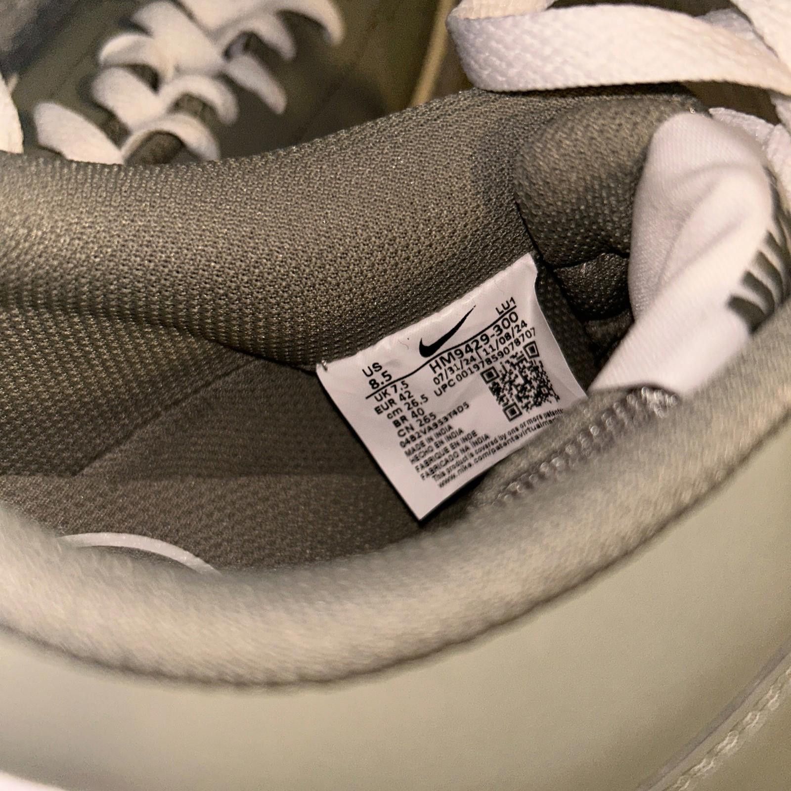 Nike Size 8.5 - Nike Court Vision Premium Low Light Army Sail Size US 8.5 / EU 41-42 - 6 Thumbnail