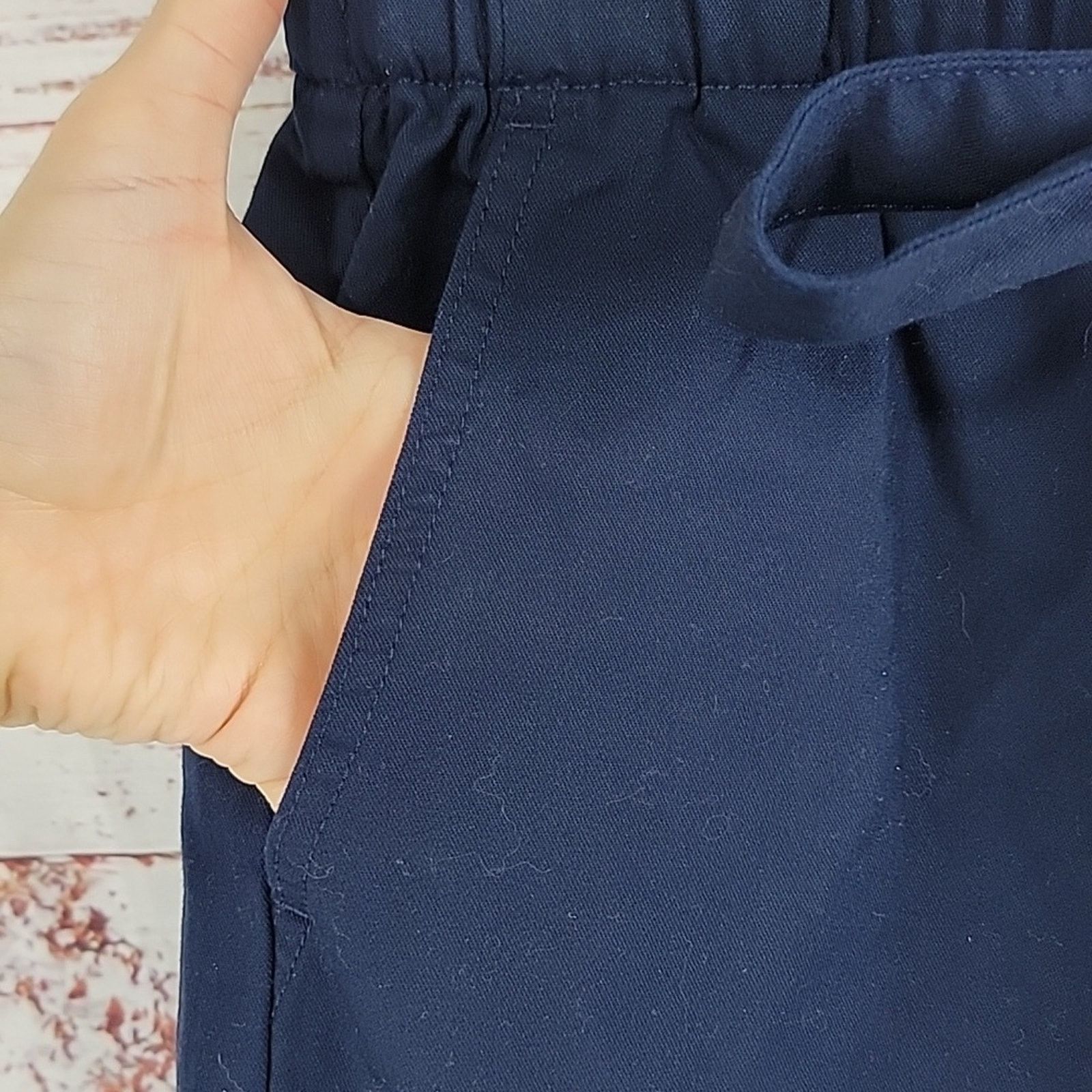 J.Crew J Crew Navy Paperbag Chino Shorts Size 2 Size 26" / US 2 / IT 38 - 4 Thumbnail