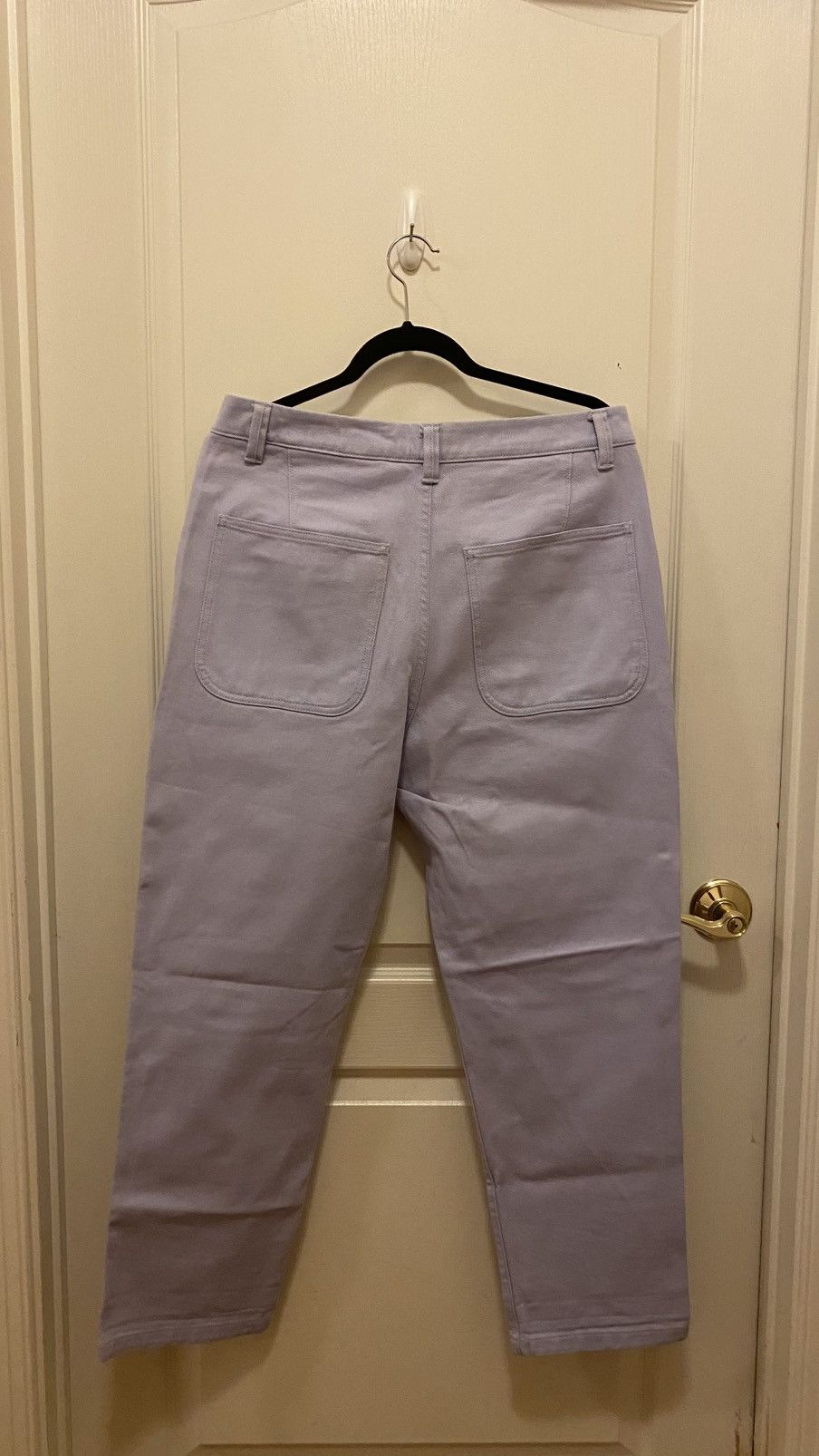 Acne Studios Acne Studios ALEQ PSS18 Lavender Cotton Workwear Trousers Size US 33 - 5 Thumbnail