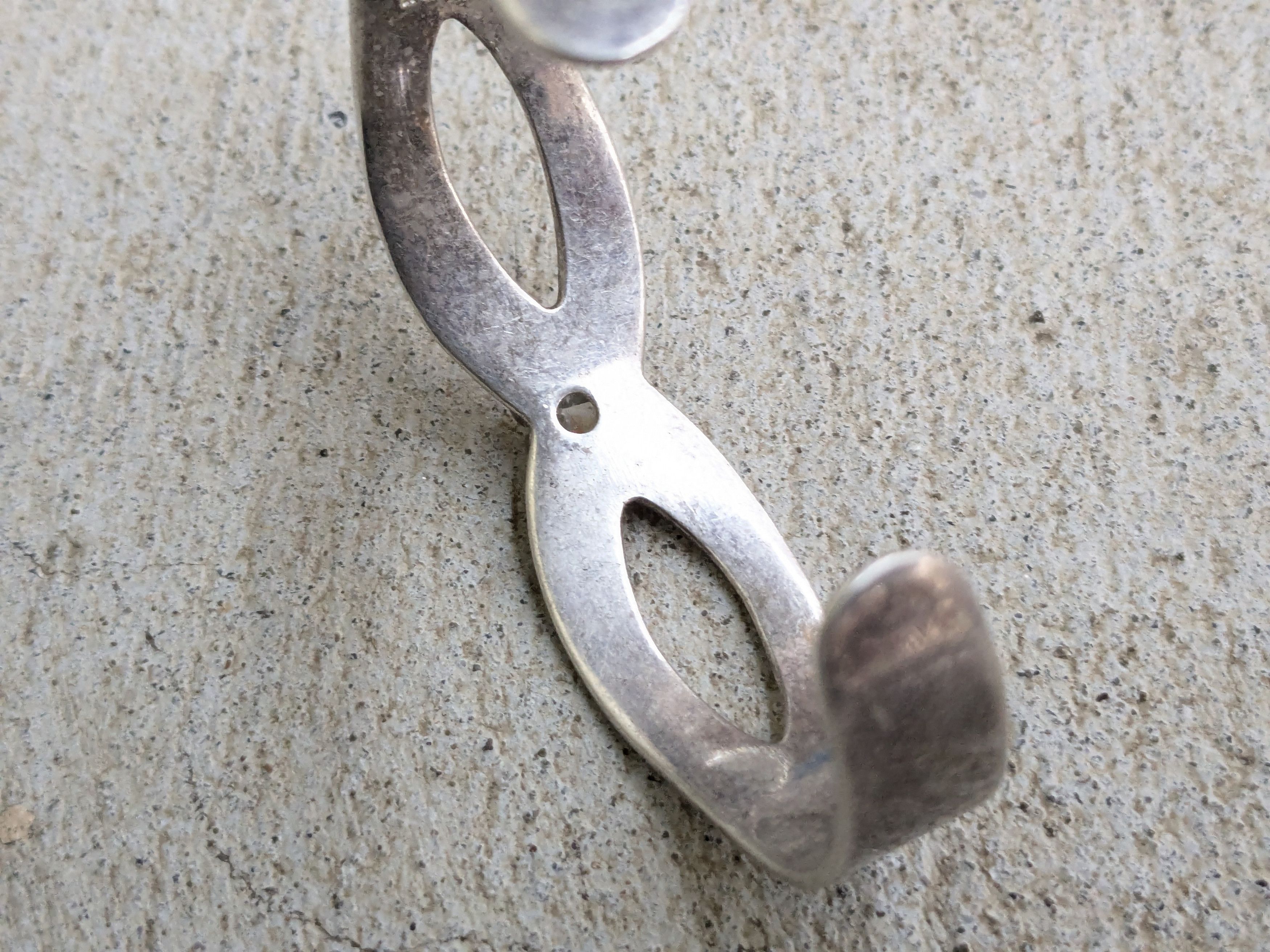 Jewelry × Vintage Vintage Sterling Silver Bracelet Cuff 5.5" Heart CZ Y2K Size ONE SIZE - 7 Thumbnail