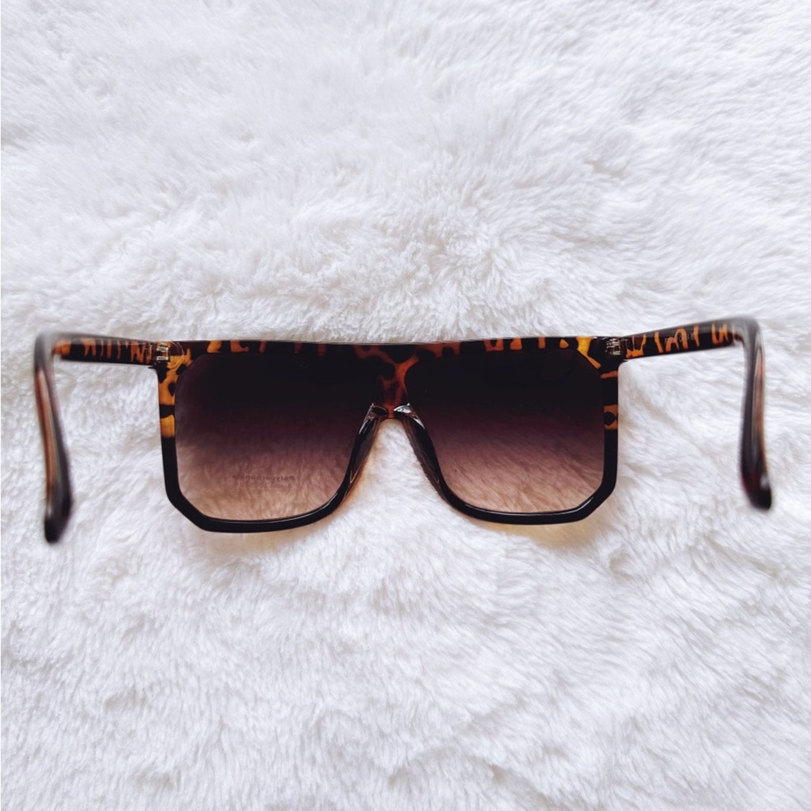 Other Kira Tortoise Brown & Black Oversized Sunglasses Size ONE SIZE - 8 Thumbnail