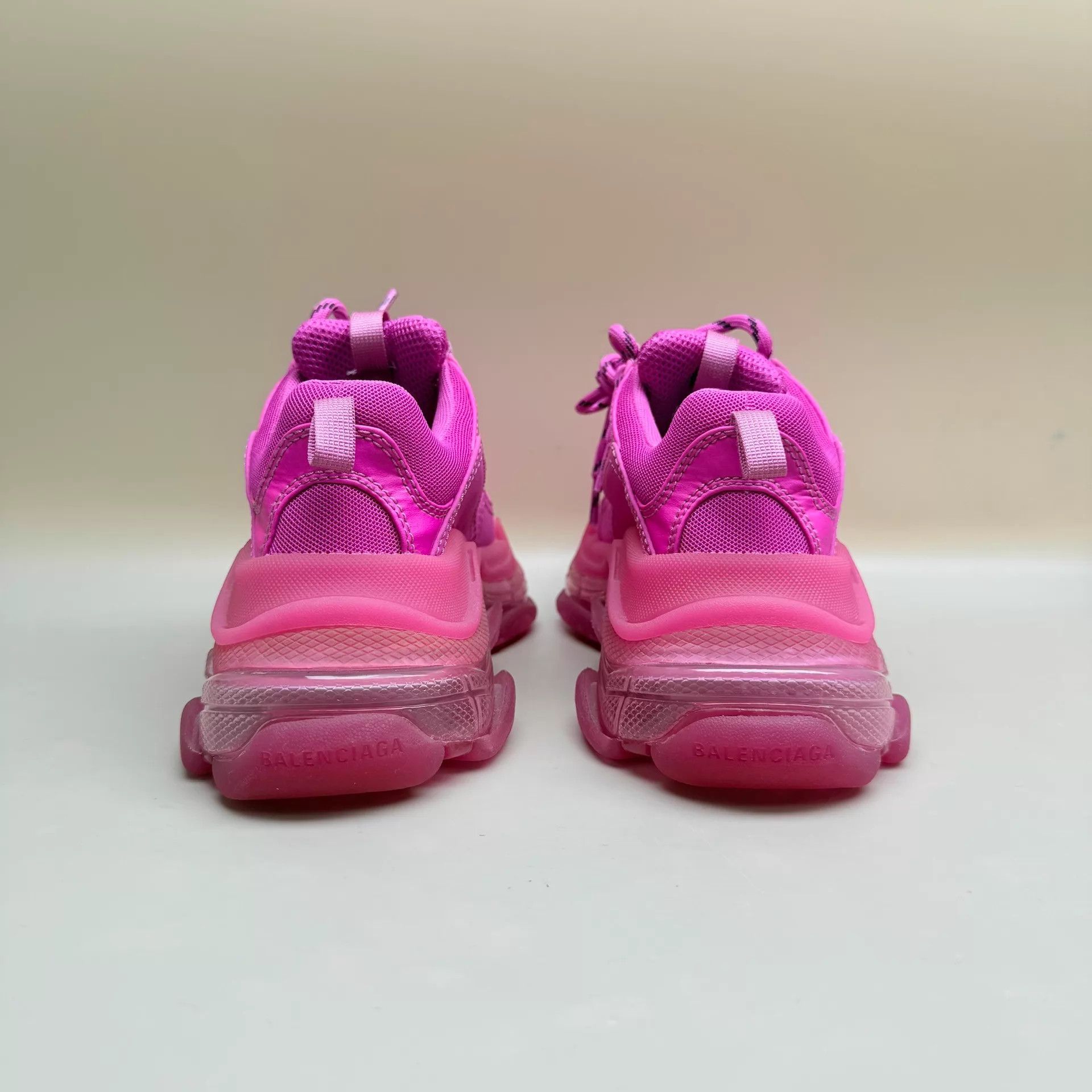 Balenciaga Balenciaga Triple S Dragon Fruit Sneaker 35 (New, tried on) Size US 4.5 / IT 34.5 - 3 Thumbnail