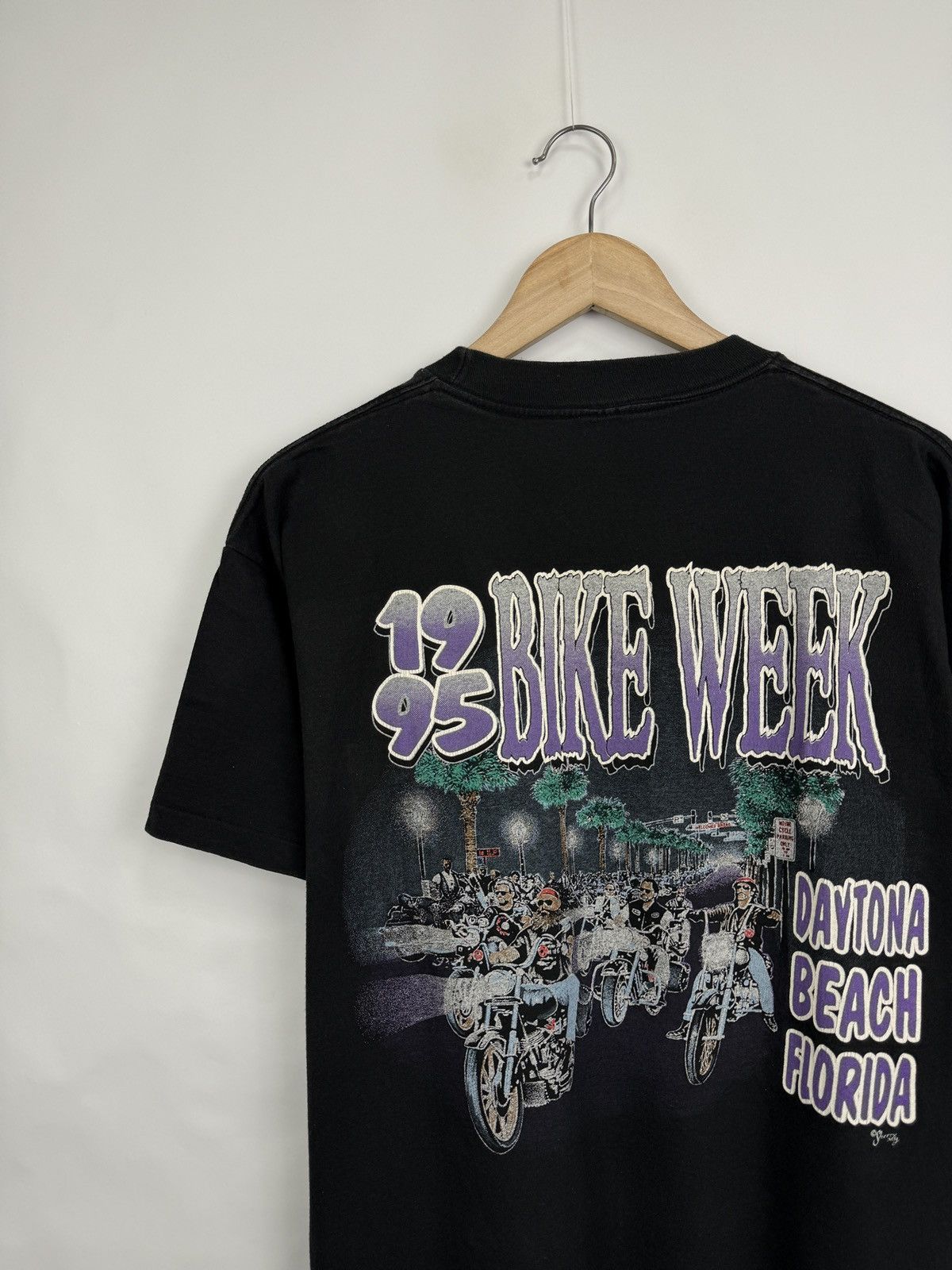 Harley Davidson 🇺🇸Vintage 1995 Bike Week Daytona Beach Florida T-Shirt Sherry Size US XL / EU 56 / 4 - 4 Thumbnail