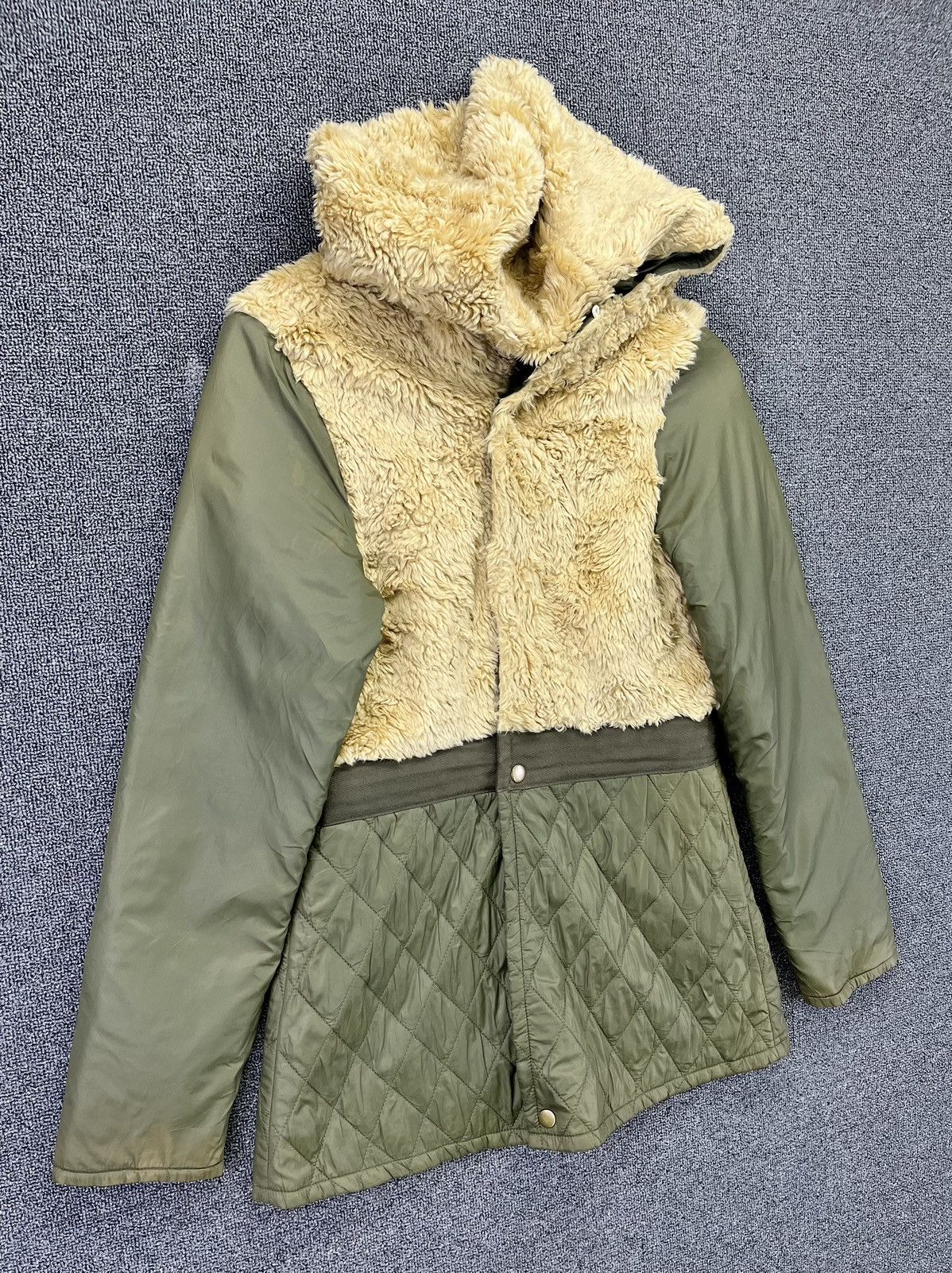 Diesel Vintage Diesel Hooded Fleece Quilted Jacket Size S / US 4 / IT 40 - 2 Thumbnail