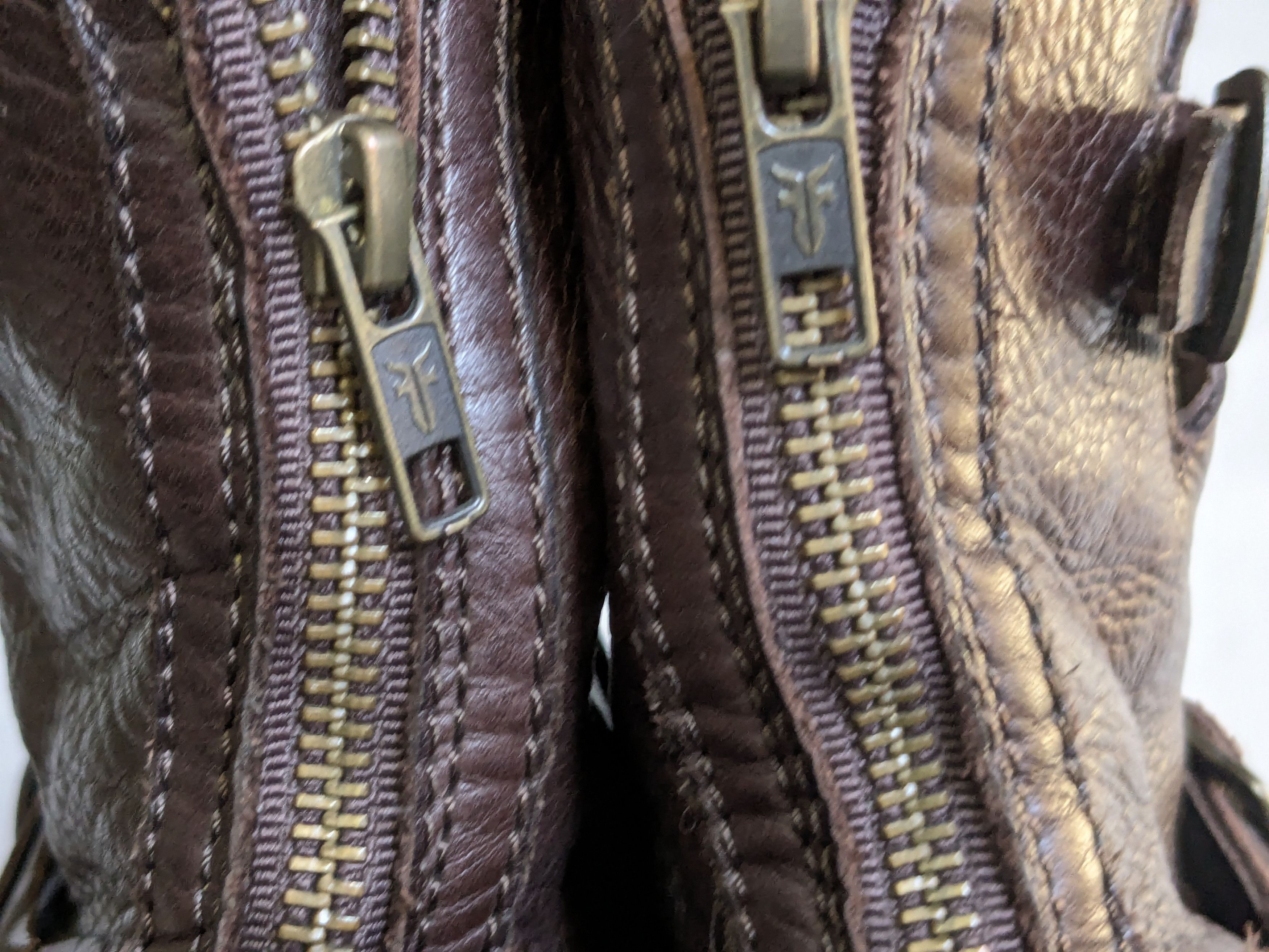 Frye Frye Engineer Brown Leather 11 D Leather Buckle Size US 11 / EU 44 - 21 Thumbnail