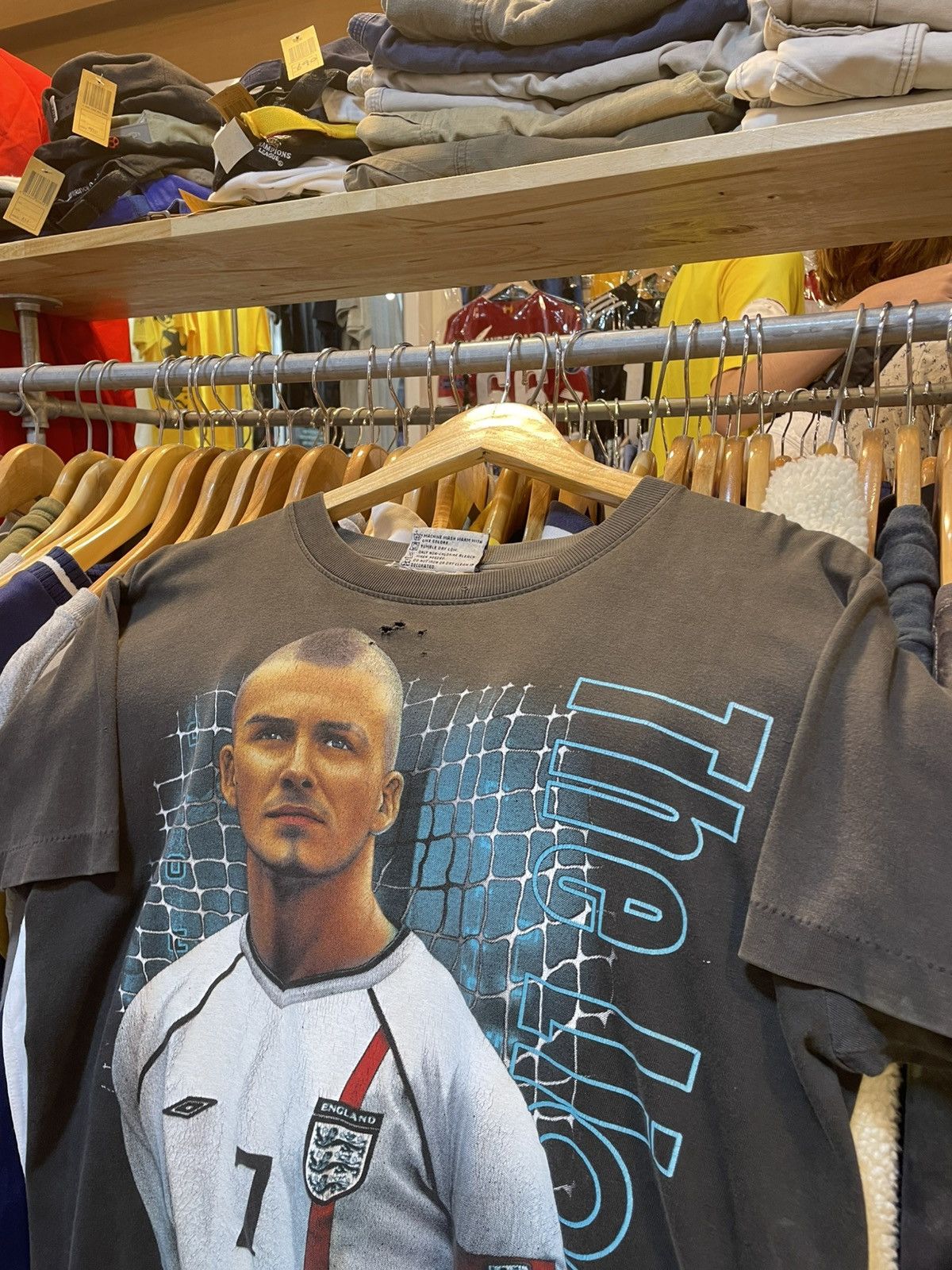 Other Y2K England Football BECKHAM Tee Size US M / EU 48-50 / 2 - 2 Thumbnail