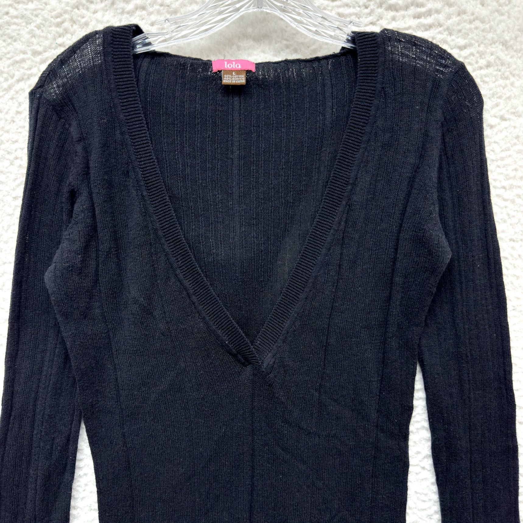 Bell VINTAGE Y2K Large Black Hooded Sweater Bella Swan Boho Fairy Grunge Whimsigoth Lola L Grunge Sweatshirt Womens Size L / US 10 / IT 46 - 2 Thumbnail
