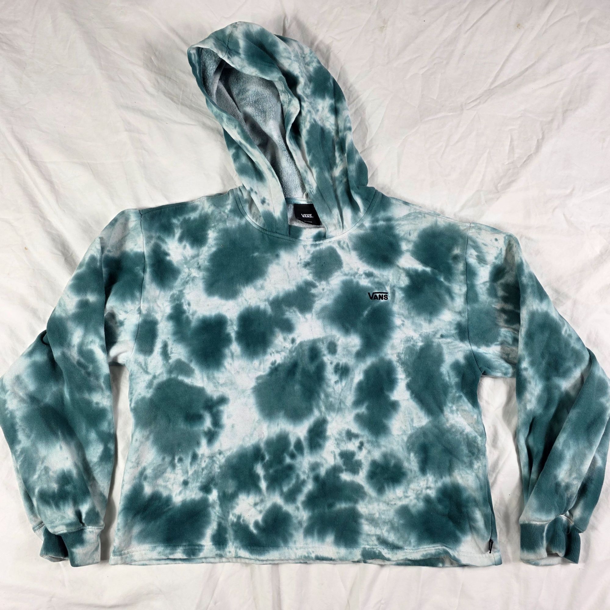 Vans Vans Cloud Womens Size XL White Green Long Sleeve Hoodie Win Size XL / US 12-14 / IT 48-50 - 1 Thumbnail