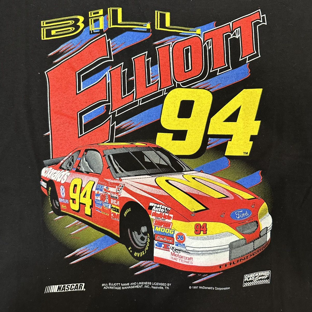 Vintage Crazy vintage 90s Bill Elliott nascar racing t-shirt Size US XS / EU 42 / 0 - 2 Thumbnail