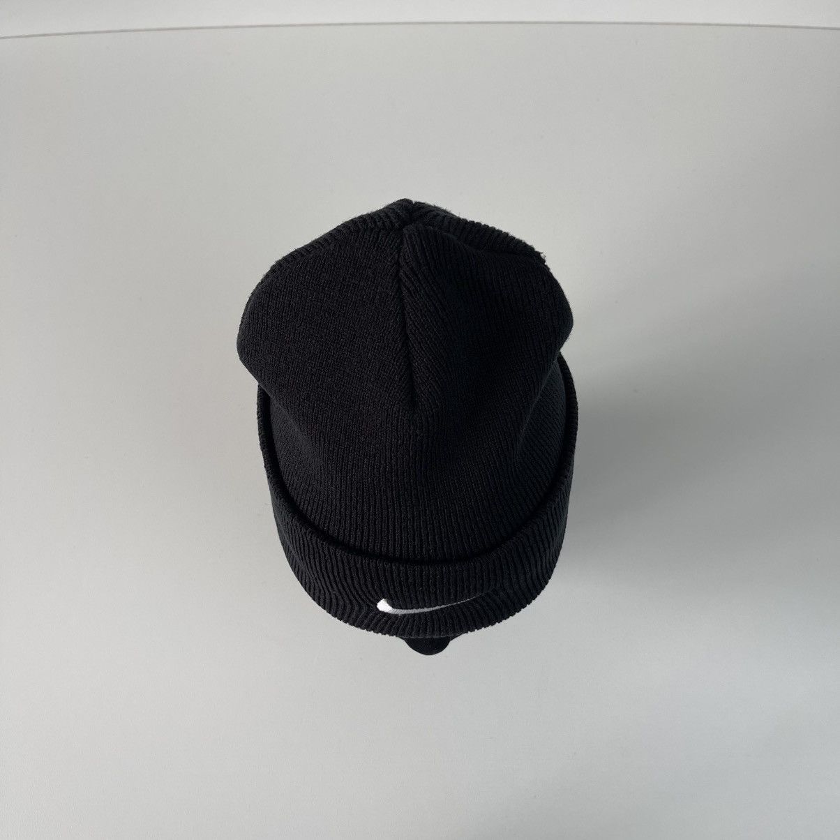 Nike Nike Swoosh Logo Vintage Beanie Hat Black Y2K Gorpcore Size ONE SIZE - 6 Thumbnail
