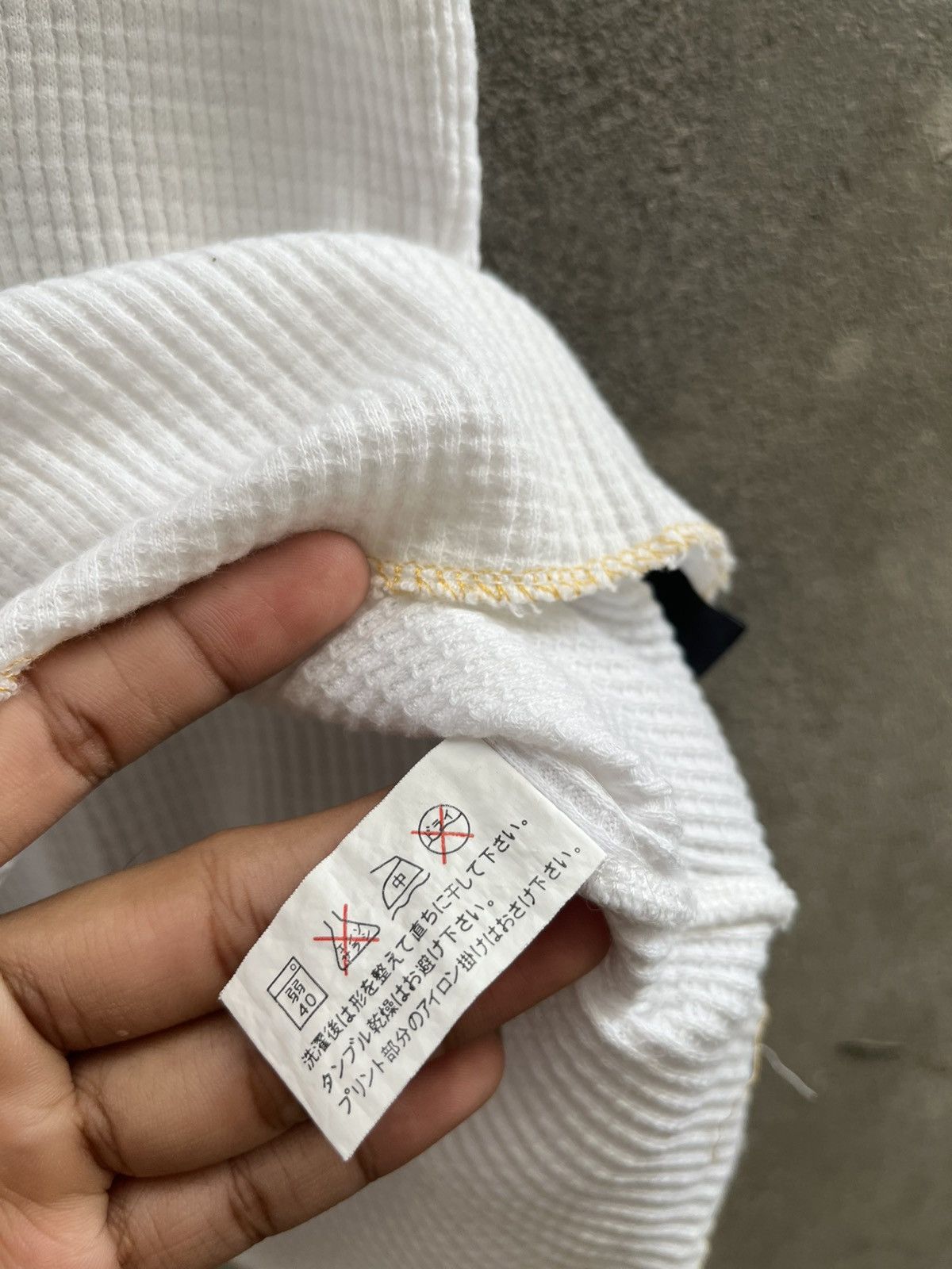 Beauty Beast × Japanese Brand × Le Grande Bleu (L.G.B.) 2000s Glasher - Trashstar Distressed Thermal Mesh Tee Size US L / EU 52-54 / 3 - 7 Thumbnail