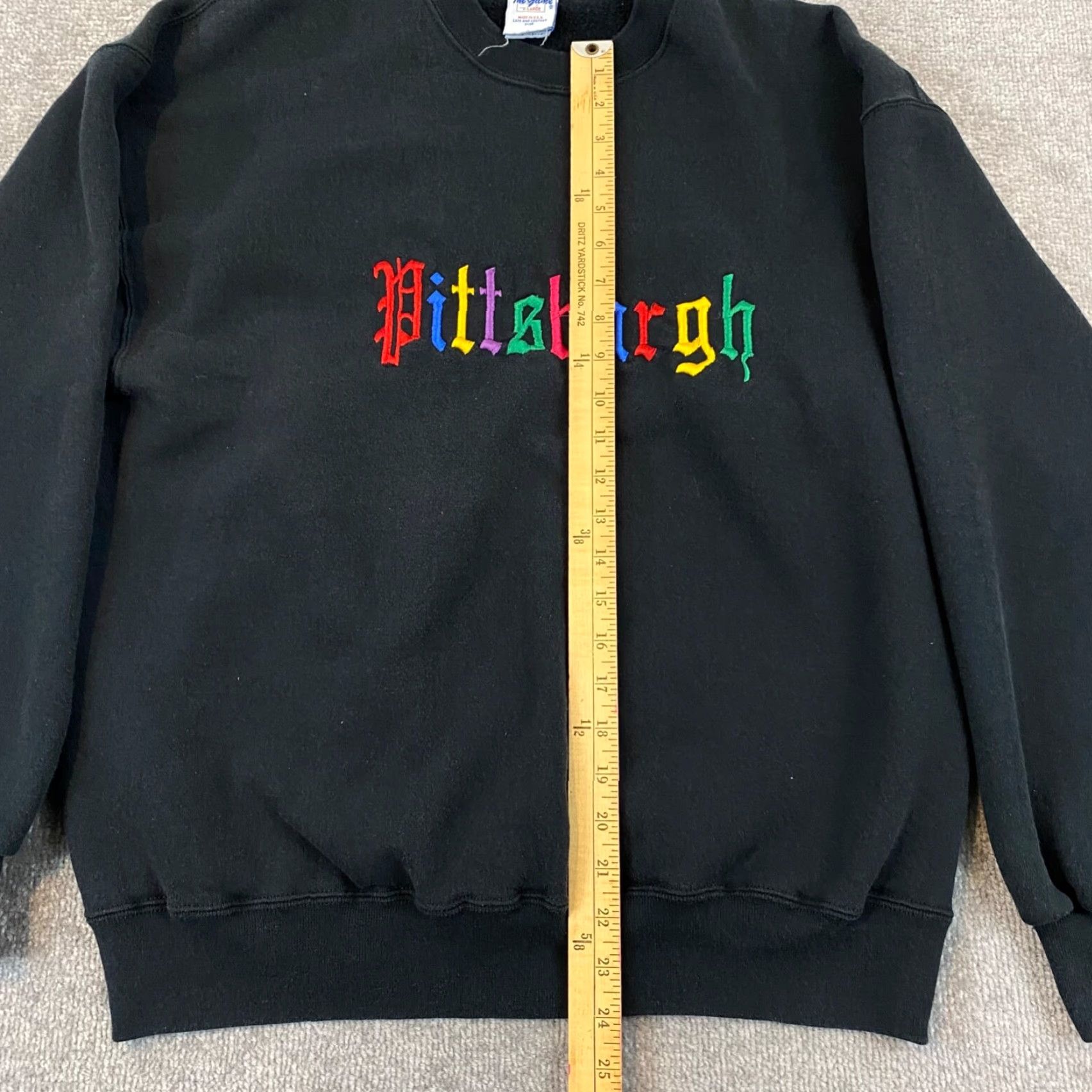 MLB VINTAGE The Game Pittsburg Pirates Sweatshirt Mens L/XL Crewneck Black MLB Coat Overcoat Size US L / EU 52-54 / 3 - 5 Thumbnail