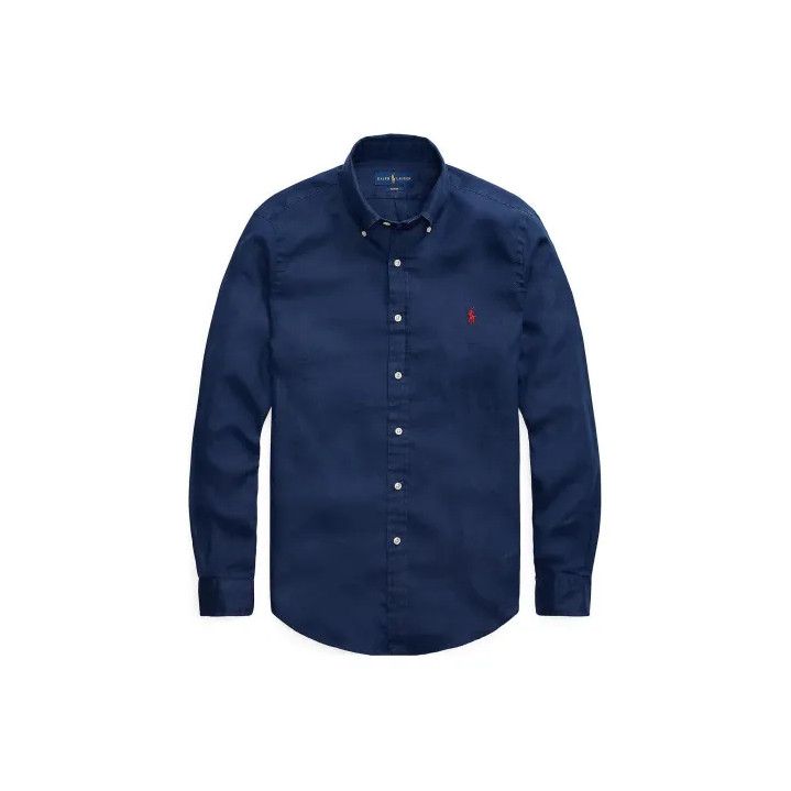Polo Ralph Lauren Polo Ralph Lauren Solid Logo Embroidered Long Sleeve Shirt Size US XXL / EU 58 / 5 - 1 Thumbnail