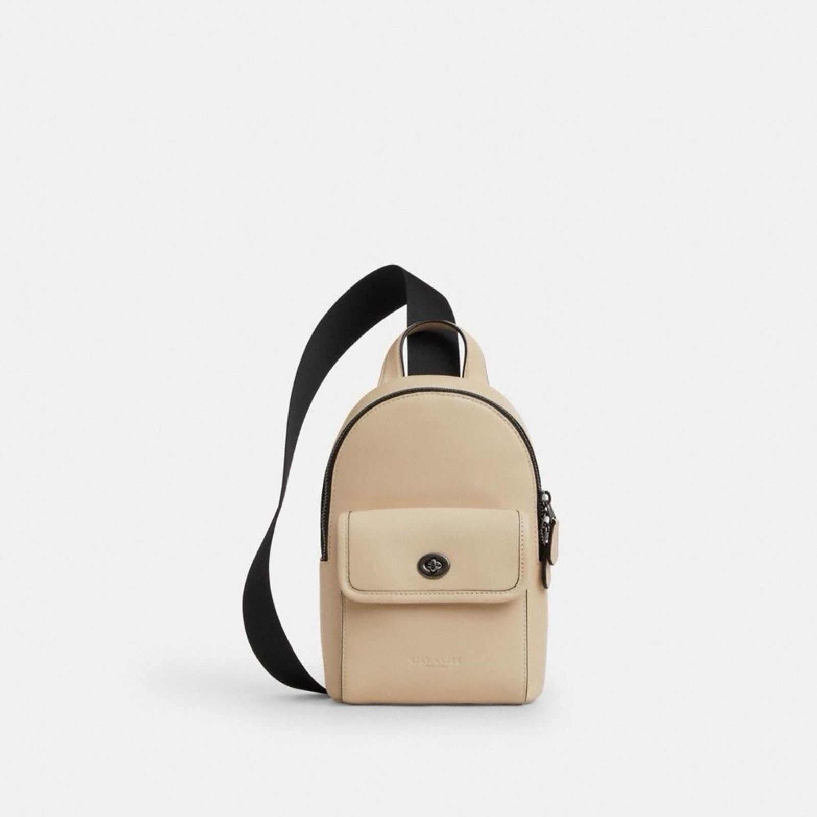 Coach NWT COACH Small Turnlock Sling Pack Backpack Bag Ivory CAJ28 Size ONE SIZE - 7 Thumbnail
