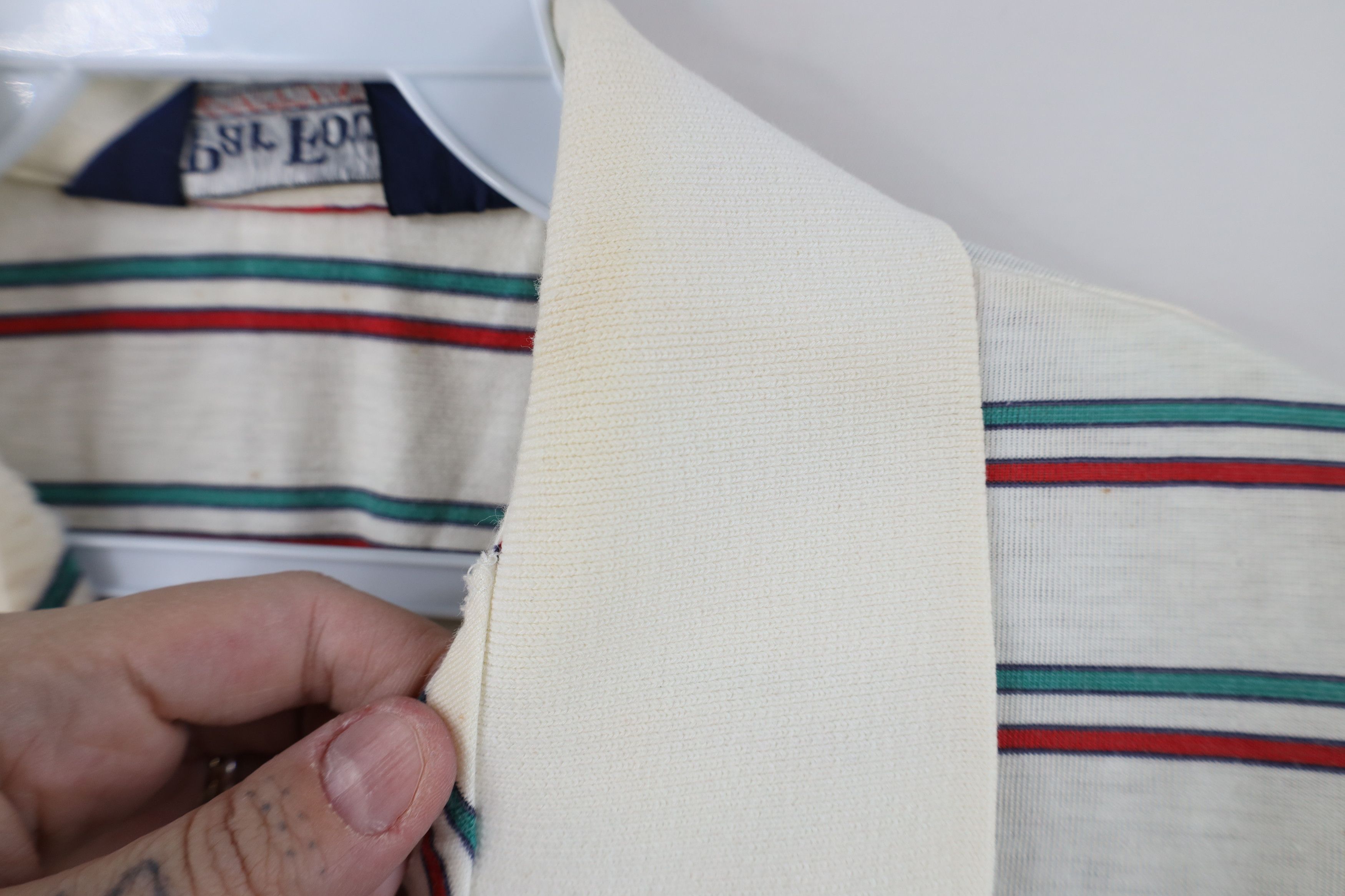 Vintage Vintage 70s 80s Streetwear Knit Striped Golf Polo Shirt Size US M / EU 48-50 / 2 - 10 Thumbnail