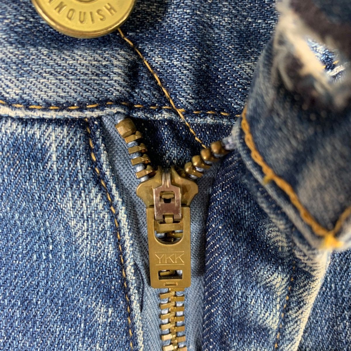 Japanese Brand × Vanquish VANQUISH Distressed patchwork blue jeans Size 32" / US 10 / IT 46 - 15 Thumbnail