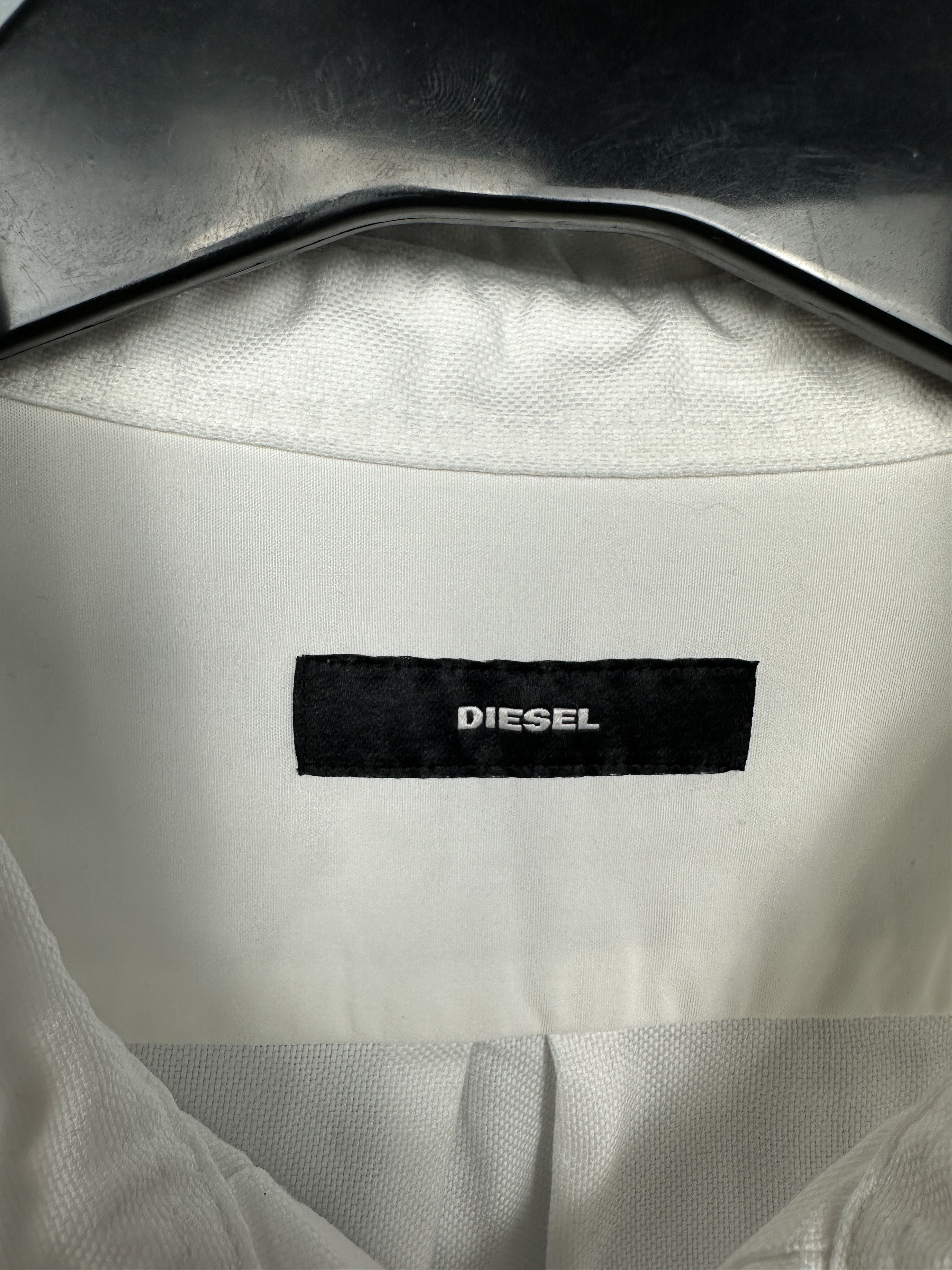 Diesel Diesel Mens Long Sleeve White Shirt Size US M / EU 48-50 / 2 - 4 Thumbnail