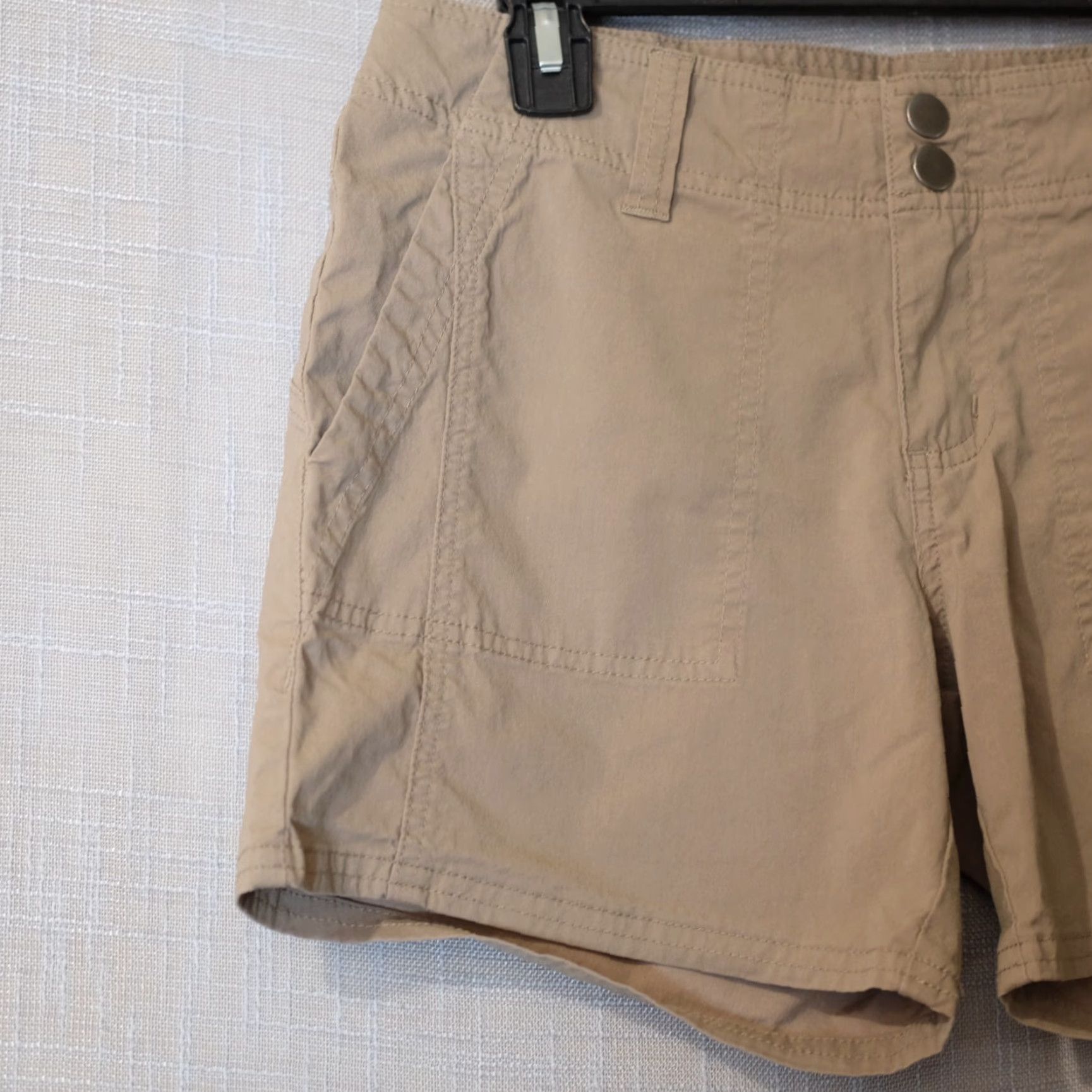 Prana PrAna Hiking Shorts Stretch Tan Outdoor Lightweight Womens 4 Size 27" / US 4 / IT 40 - 2 Thumbnail