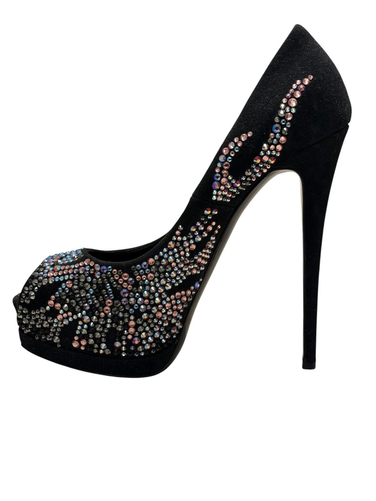 Philipp Plein Philipp Plein Rhinestone Embellished Peep Toe Size39 Size US 9 / IT 39 - 2 Thumbnail