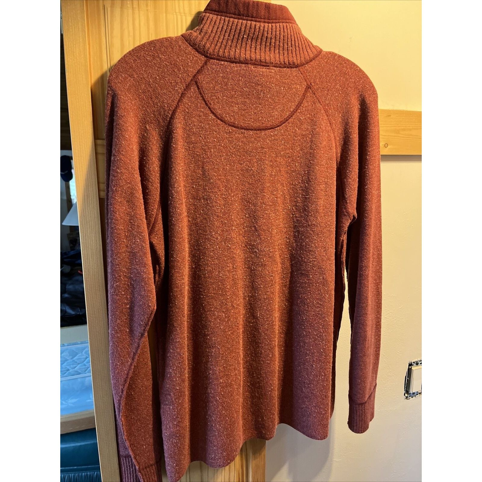 The North Face The North Face Mens L Red LS Zip Cotton Acrylic Wool Sweater Size US L / EU 52-54 / 3 - 11 Thumbnail