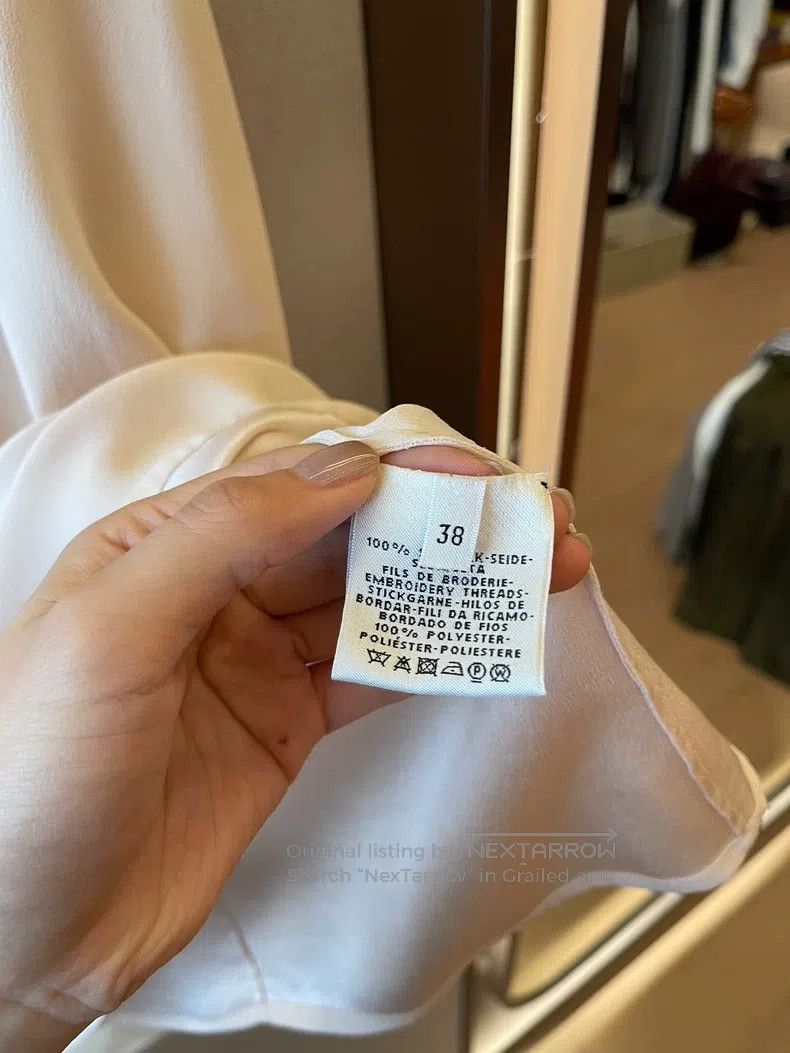 Hermes Hermes Light pink V-neck short-sleeve dress Size XS / US 0-2 / IT 36-38 - 4 Thumbnail