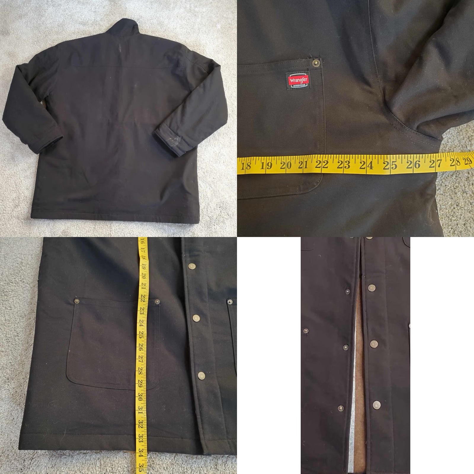 Wrangler VINTAGE Wrangler Big Ben Blanket Lined Jacket Men's 2XLT Black Wool 400 Canvas 2XL 2TG Overcoat 90s USA Hiking Hunting Walking Size US XXL / EU 58 / 5 - 8 Thumbnail