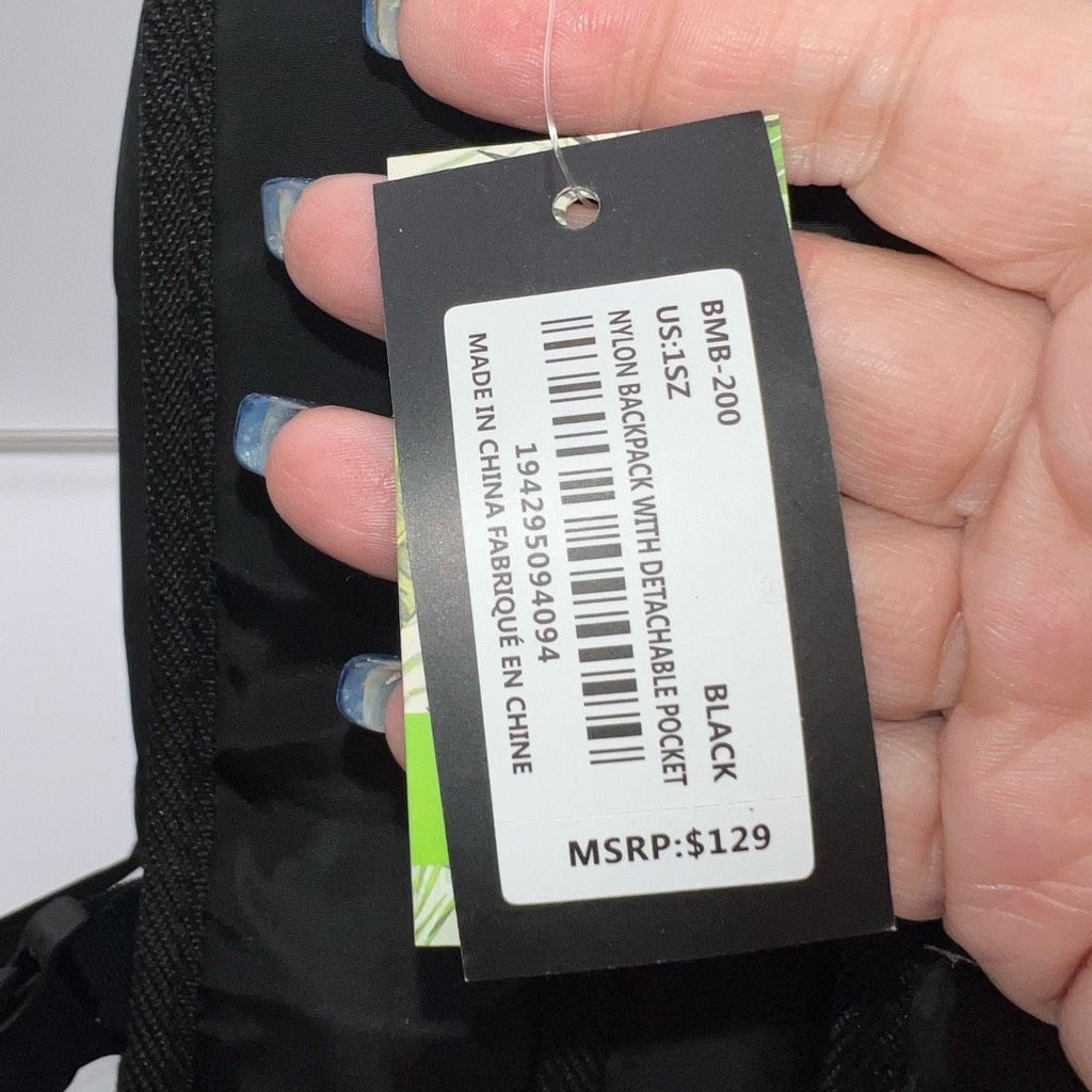 Badgley Mischka Badgley Mischka Nylon Backpack with Removable Fanny/Sling Bag Size ONE SIZE - 8 Thumbnail