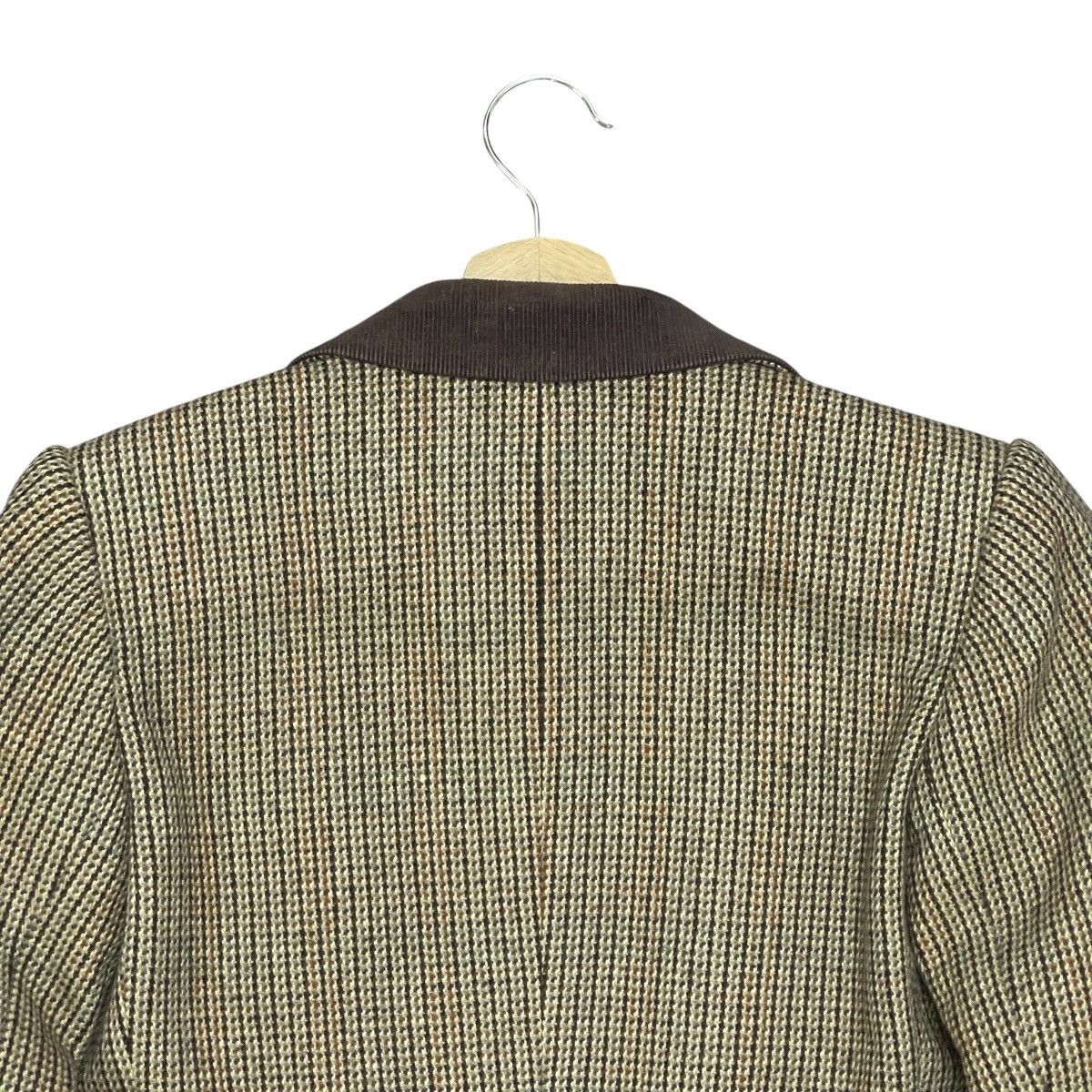 Yves Saint Laurent Vintage 80s Yves Saint Laurent Cropped Houndstooth Blazer Size M / US 6-8 / IT 42-44 - 15 Thumbnail
