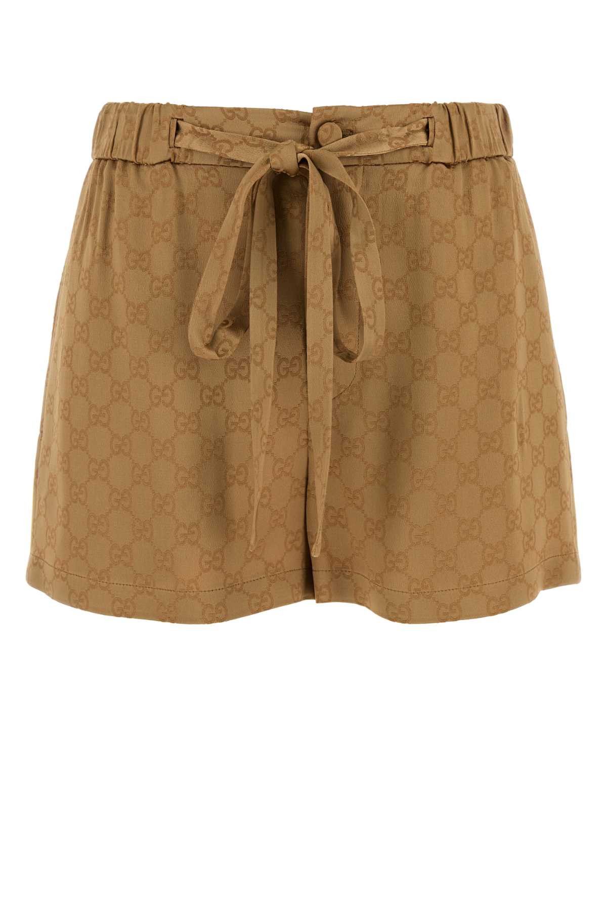 Copper Gg Satin Shorts