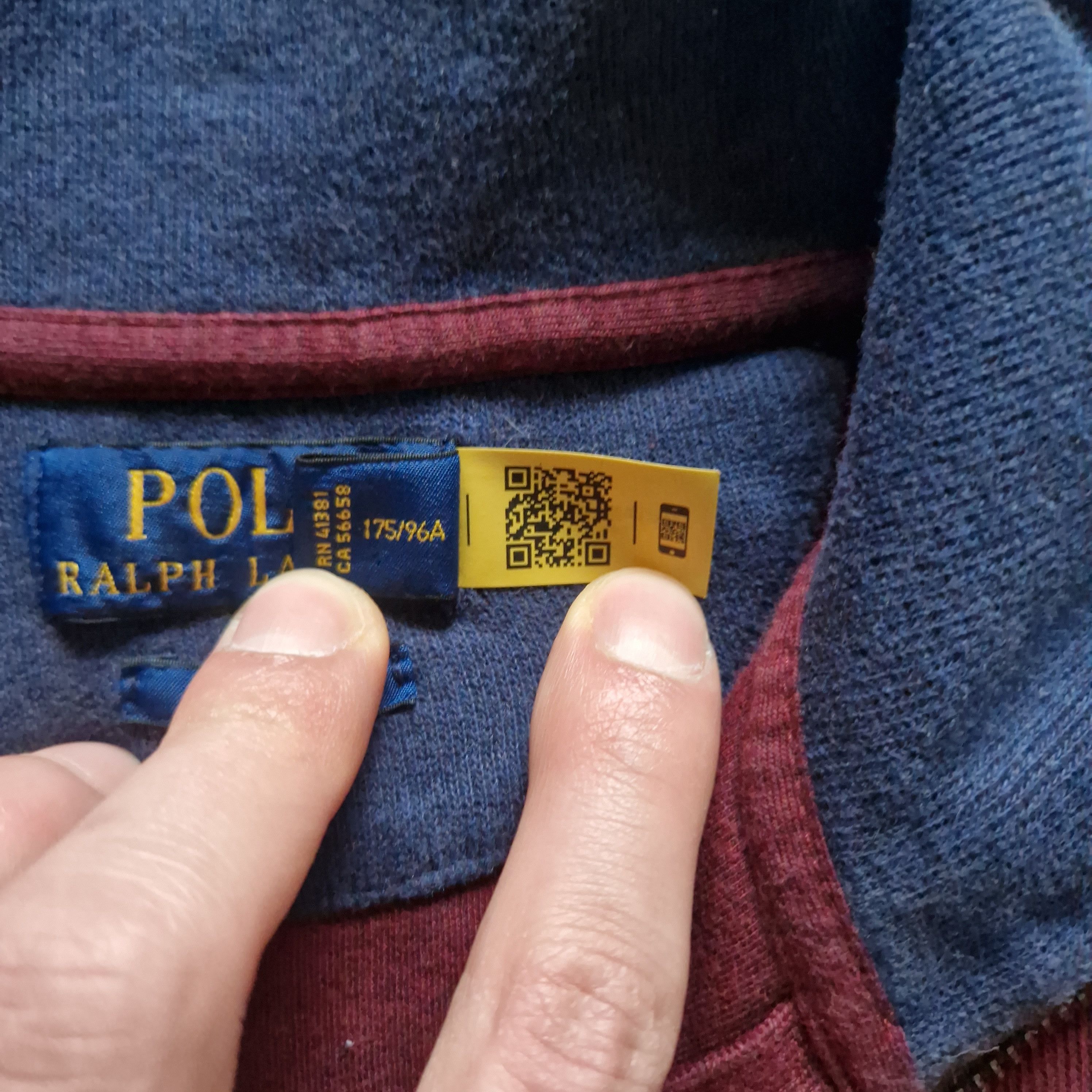 Ralph Lauren × Vintage Polo Ralph Lauren Estate Rib Zip-Up Sweatshirt - Maroon Size US M / EU 48-50 / 2 - 5 Thumbnail