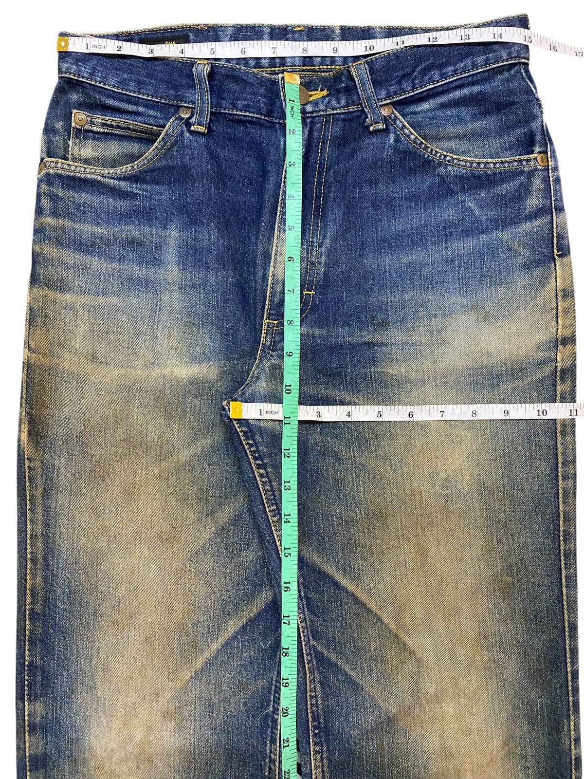 Lee Vintage Lee Riders Mud Wash Distressed Loose Jeans Size US 30 / EU 46 - 14 Thumbnail