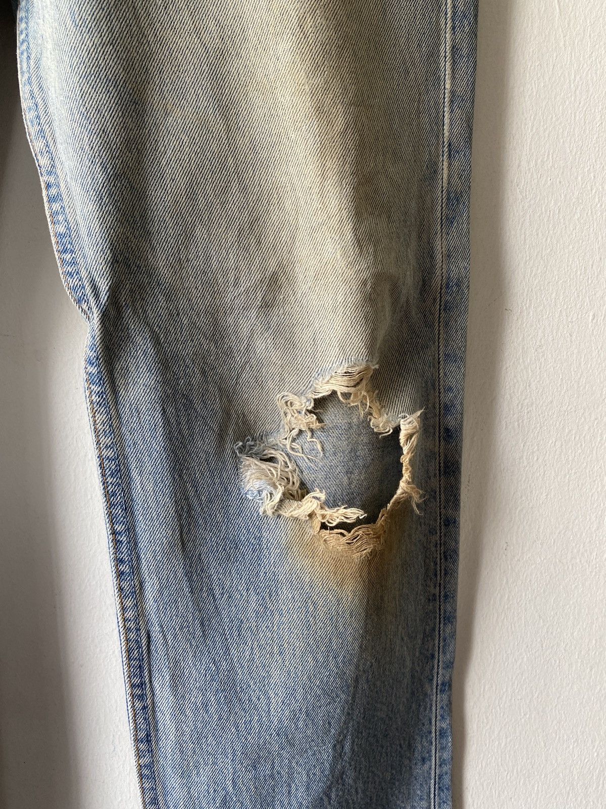 Levi's Vintage 90s Levi’s 501 Distressed Rusty Denim Size US 30 / EU 46 - 7 Thumbnail