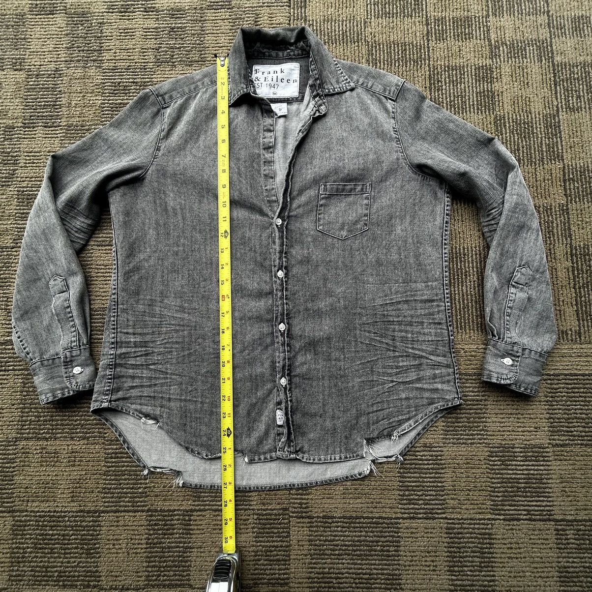 Frank & Eileen Frank & Eileen Stonewashed Grey Distressed Denim Shirt Size XS / US 0-2 / IT 36-38 - 3 Thumbnail