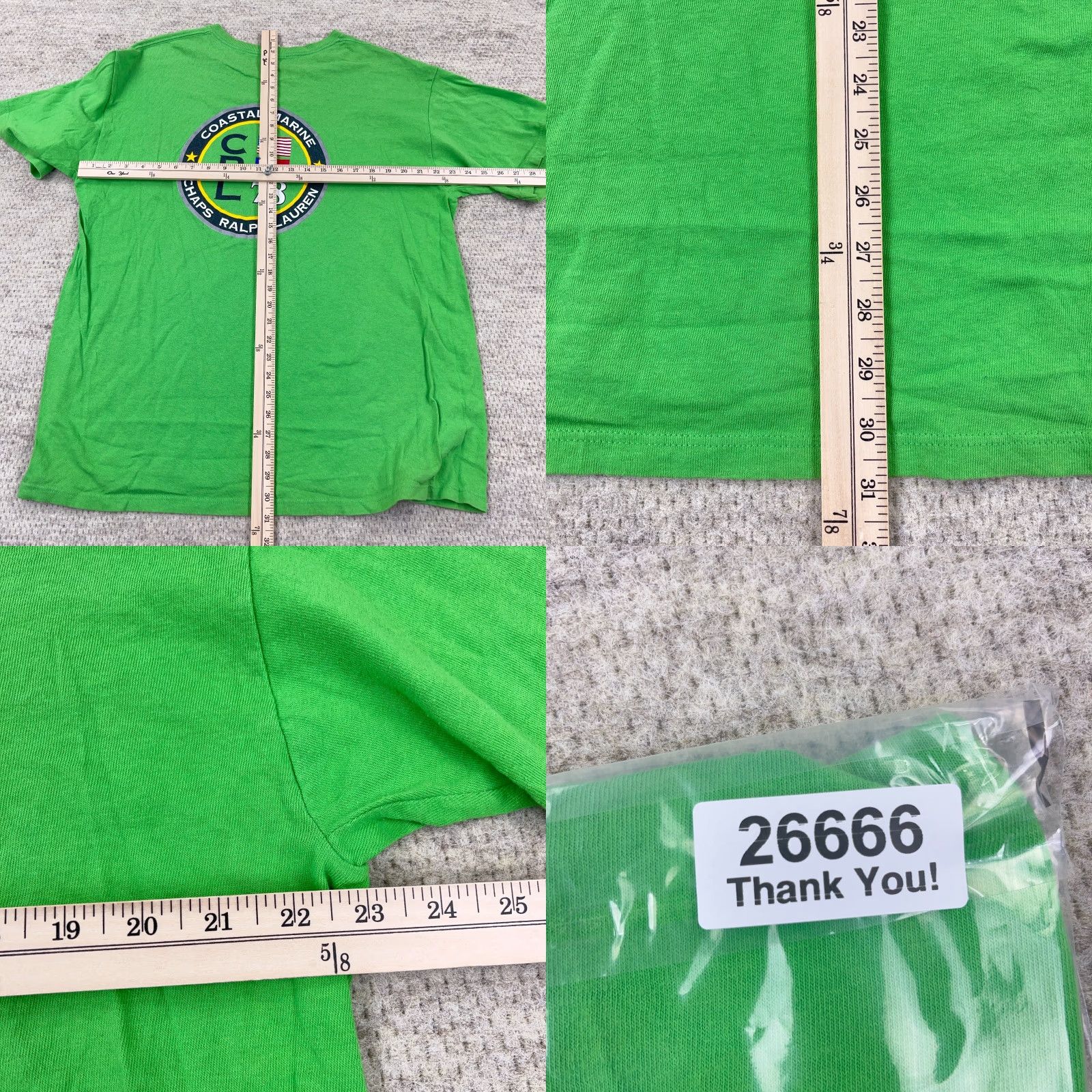 Chaps VINTAGE Chaps Ralph Lauren Shirt Men L Green Sailing Nautical Coastal Marine 90s Retro Hipster Graphic Print Logo Short Sleeve Crew Neck Black? Size US L / EU 52-54 / 3 - 8 Thumbnail
